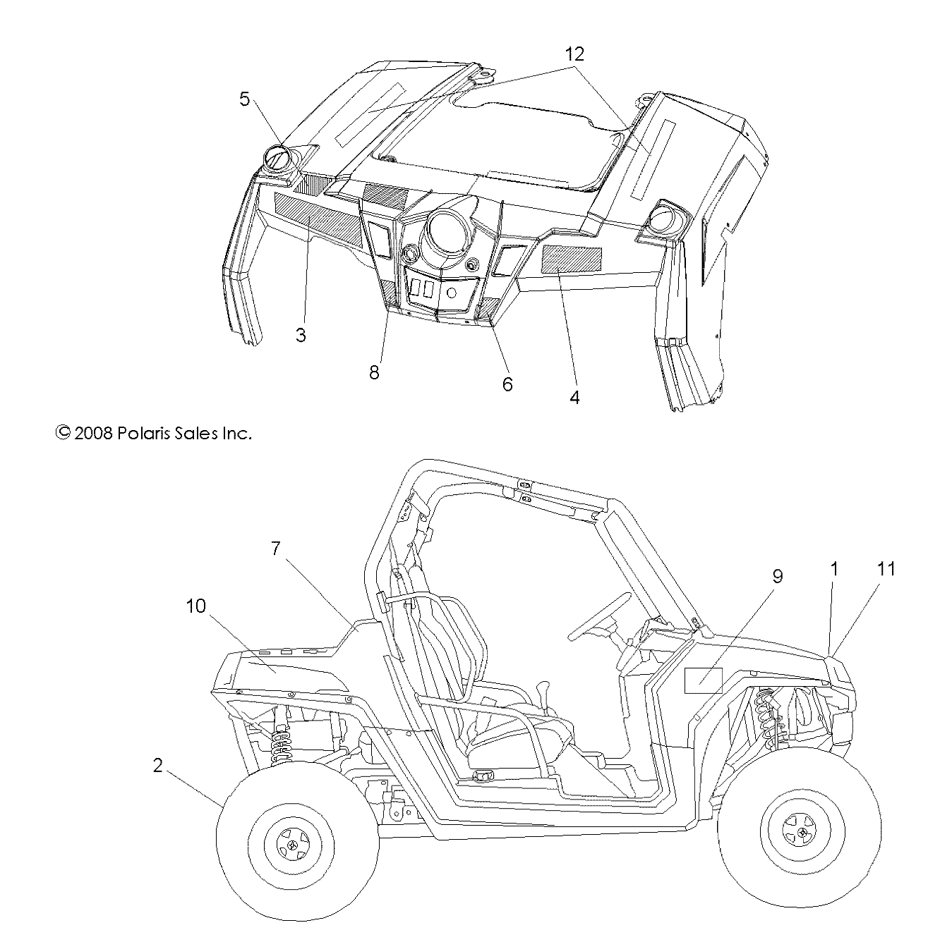 Part Number : 7175789 DECAL-SIDE PANEL RZR S LH