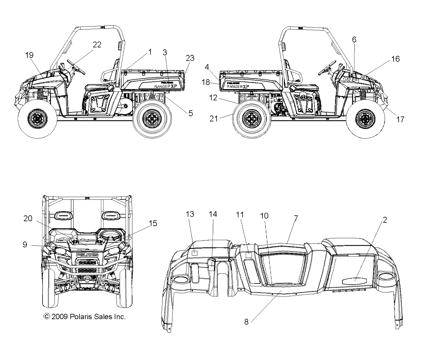 Part Number : 7176258 DECAL-BOX RANGER XP P.WHT RH