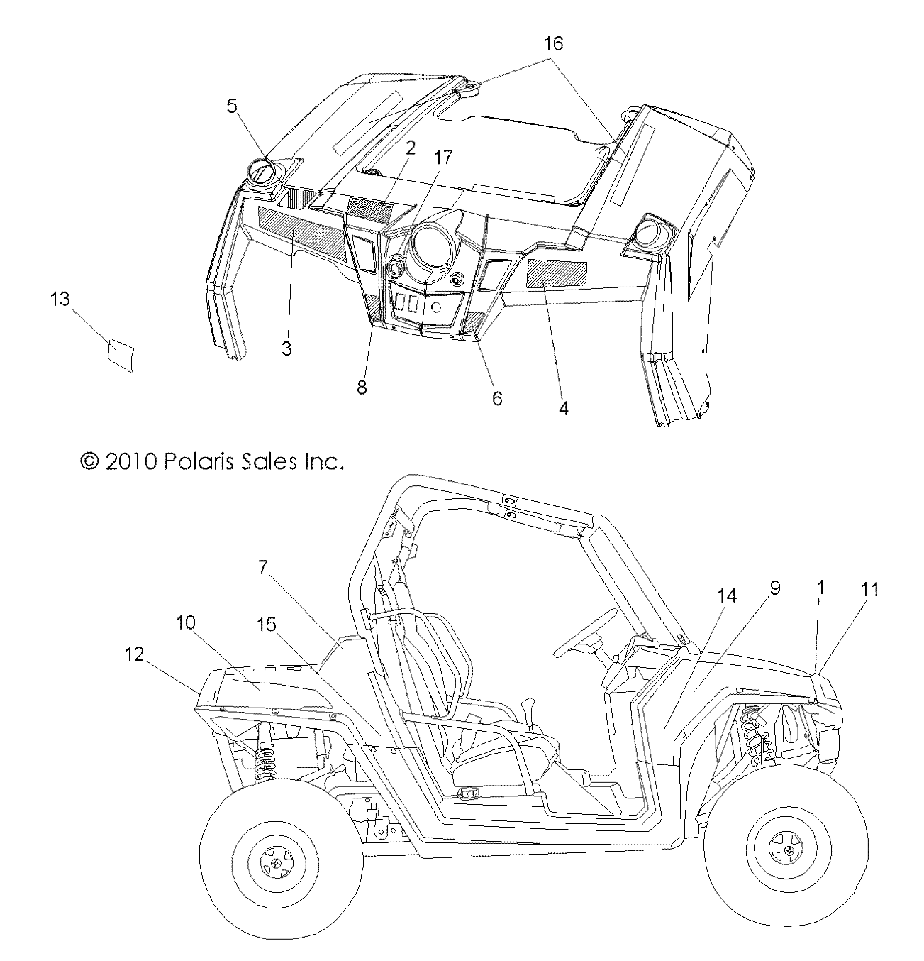 Part Number : 7176299 DECAL-HOOD HIGH OUTPUT LH