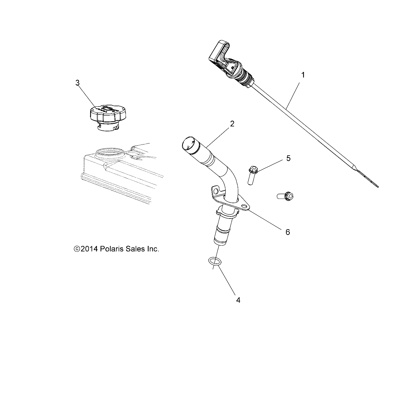 Foto diagrama Polaris que contem a peça 5414047