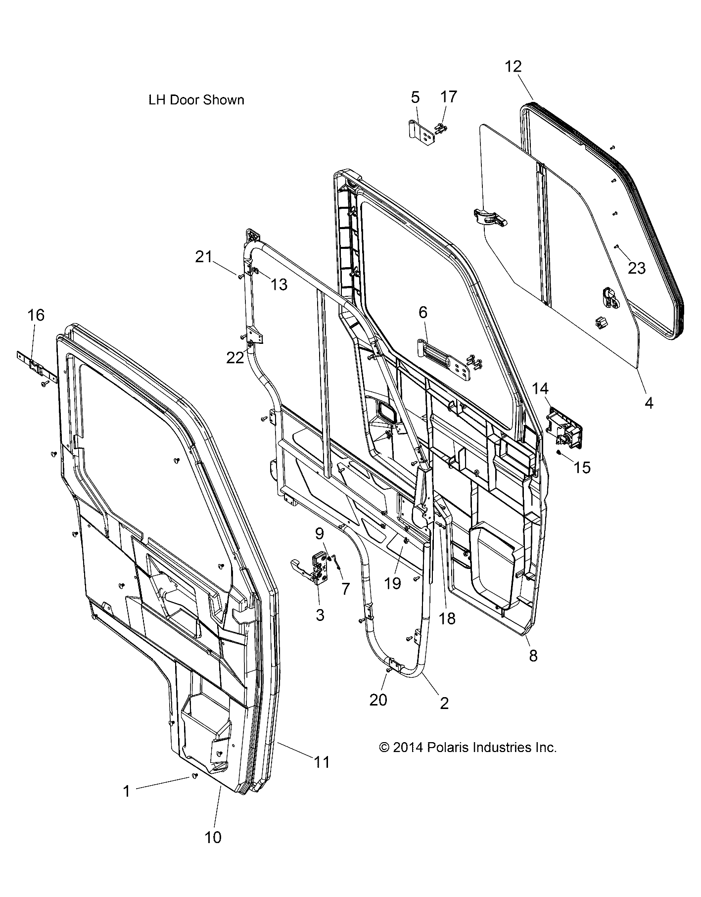 Part Number : 5452804 PANEL-DOOR INNER LH