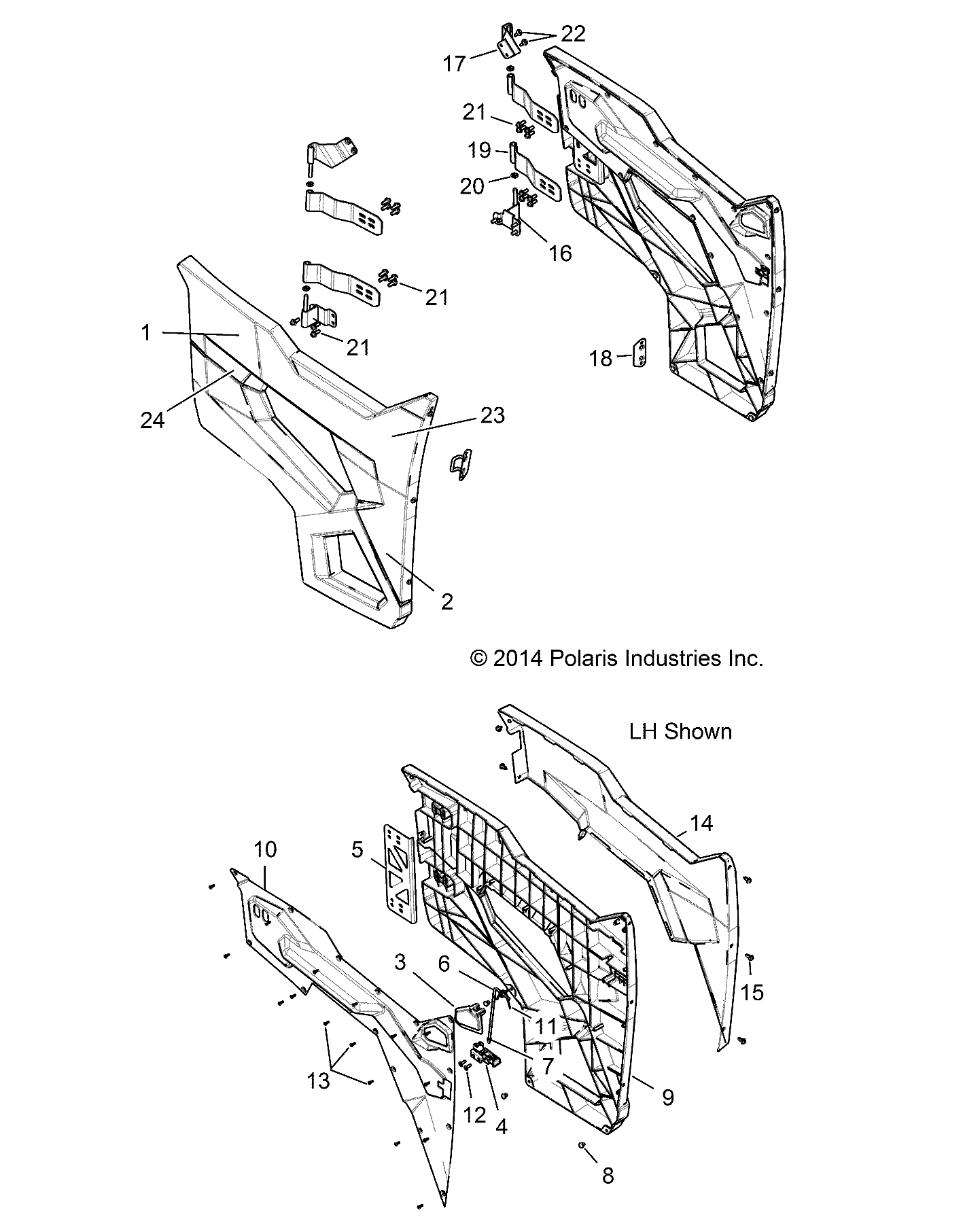 Part Number : 7181378 DECAL-DOOR RANGER XP LH