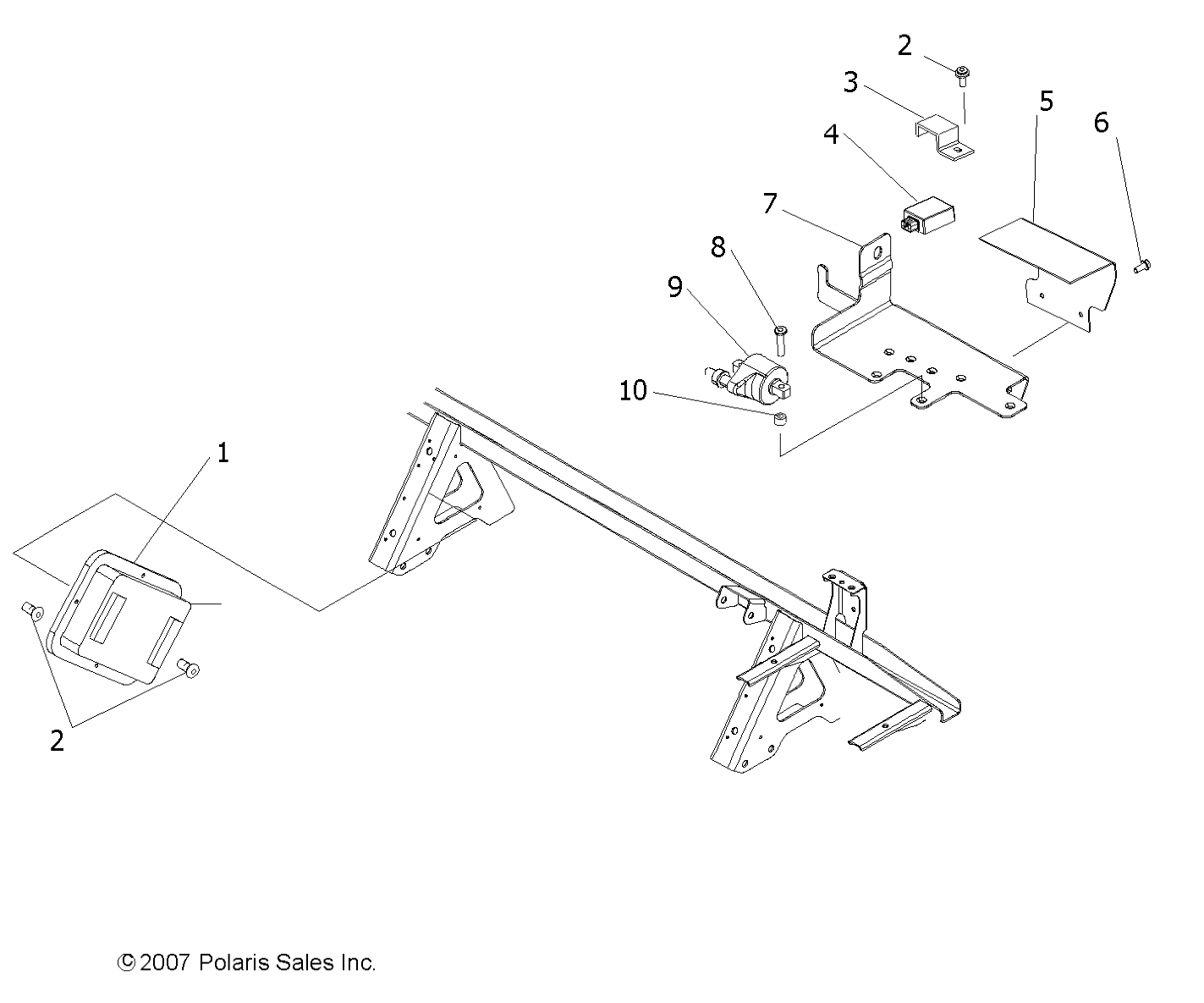 Foto diagrama Polaris que contem a peça 4011089