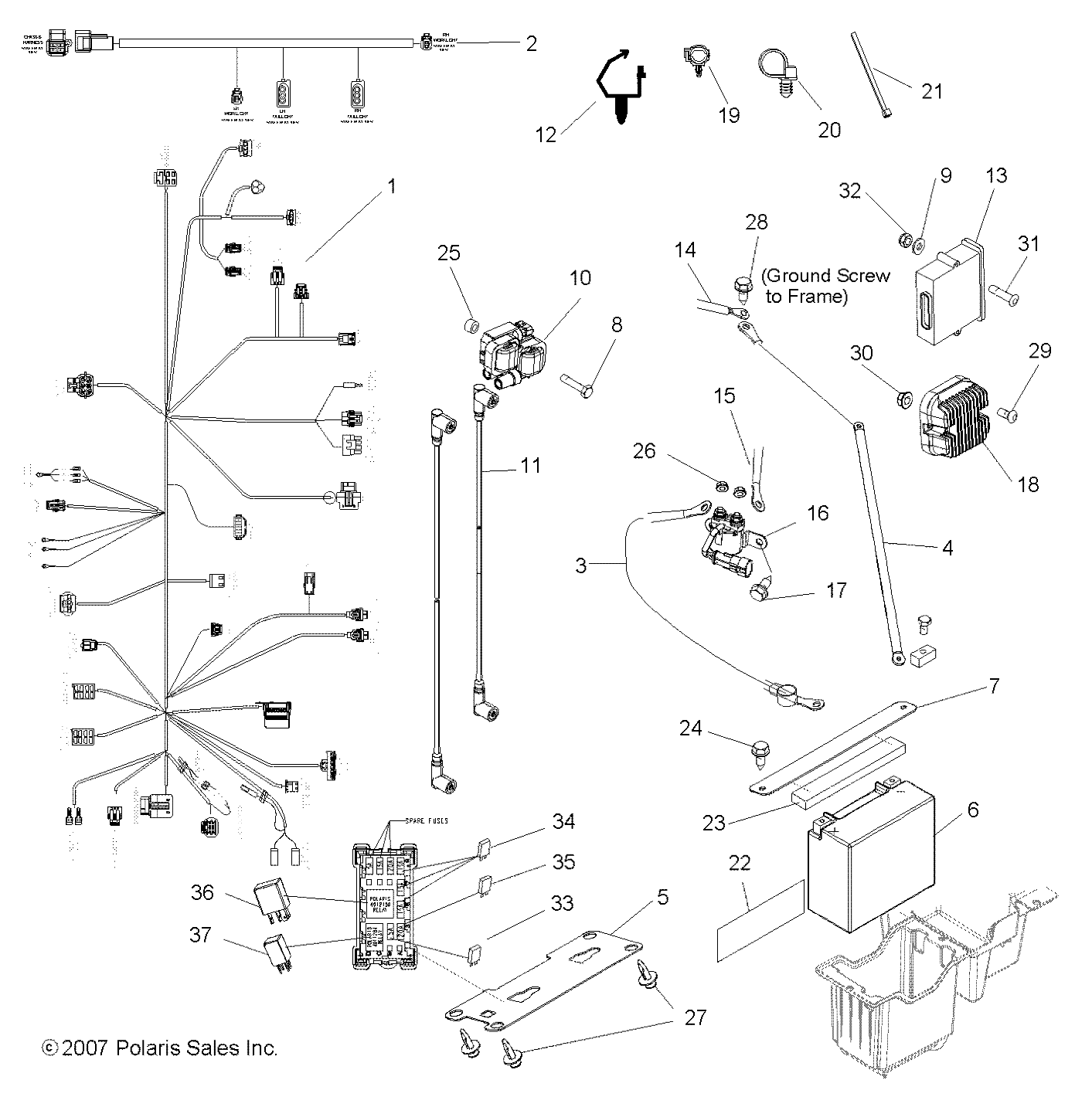 Part Number : 2410848 BOX HARNESS