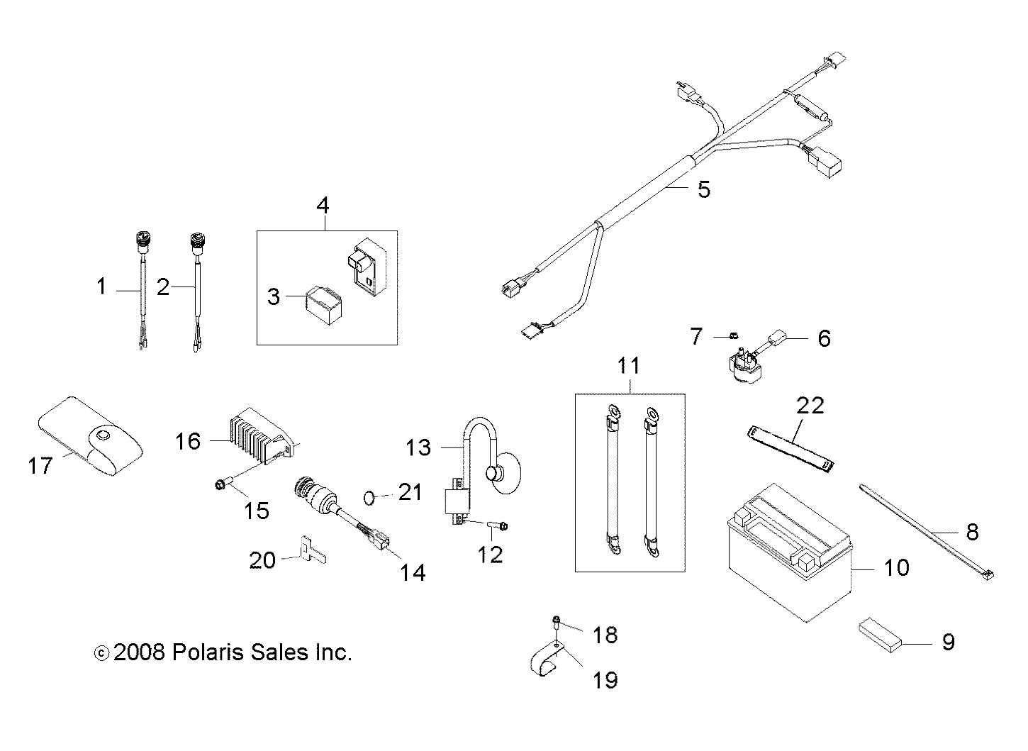 Part Number : 0454890 HARNESS-WIRE MAIN RZR170