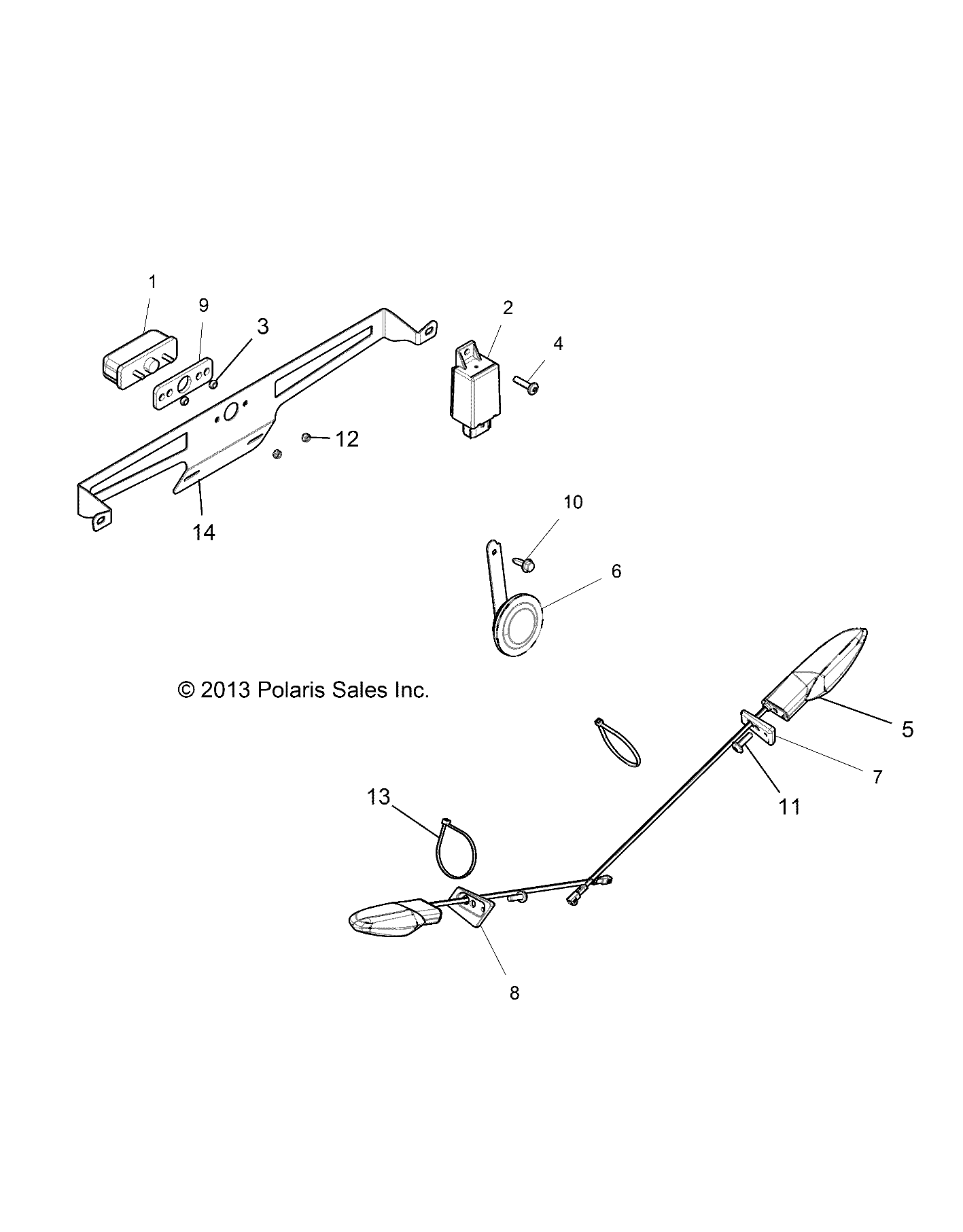 Part Number : 5414650 MOUNT-BLINKER LH