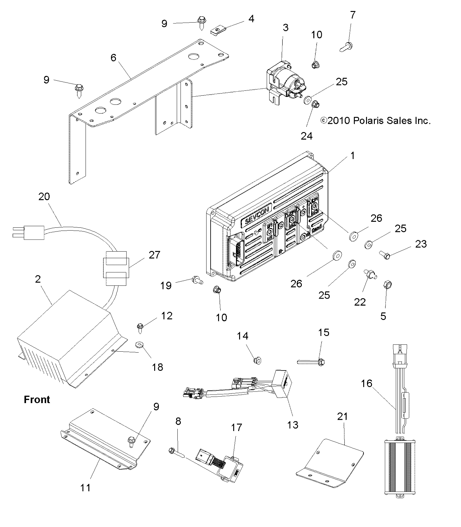 Part Number : 5255330 DC/DC CONVERTER BRACKET