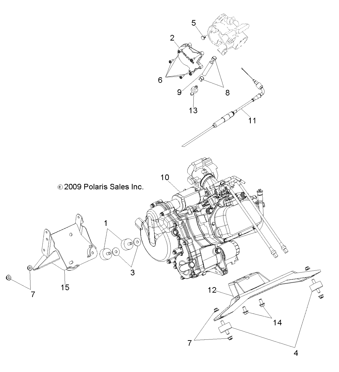 Part Number : 7081559 THROTTLE CABLE  RGR