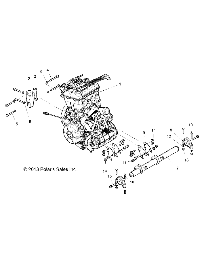 Foto diagrama Polaris que contem a peça 5138469