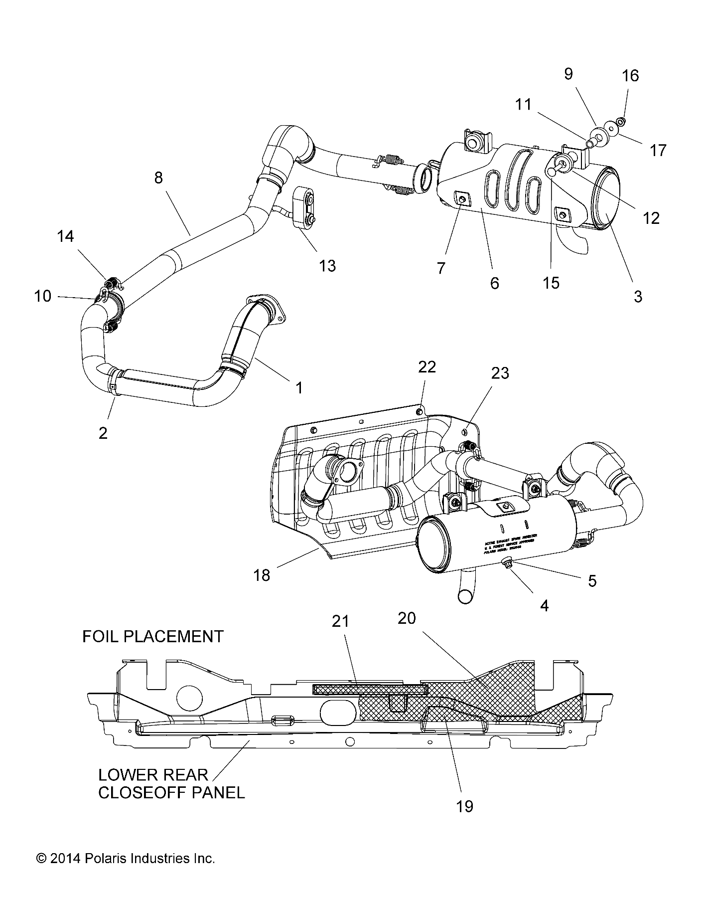Part Number : 1262581 MIDPIPE DIESEL ASSEMBLY
