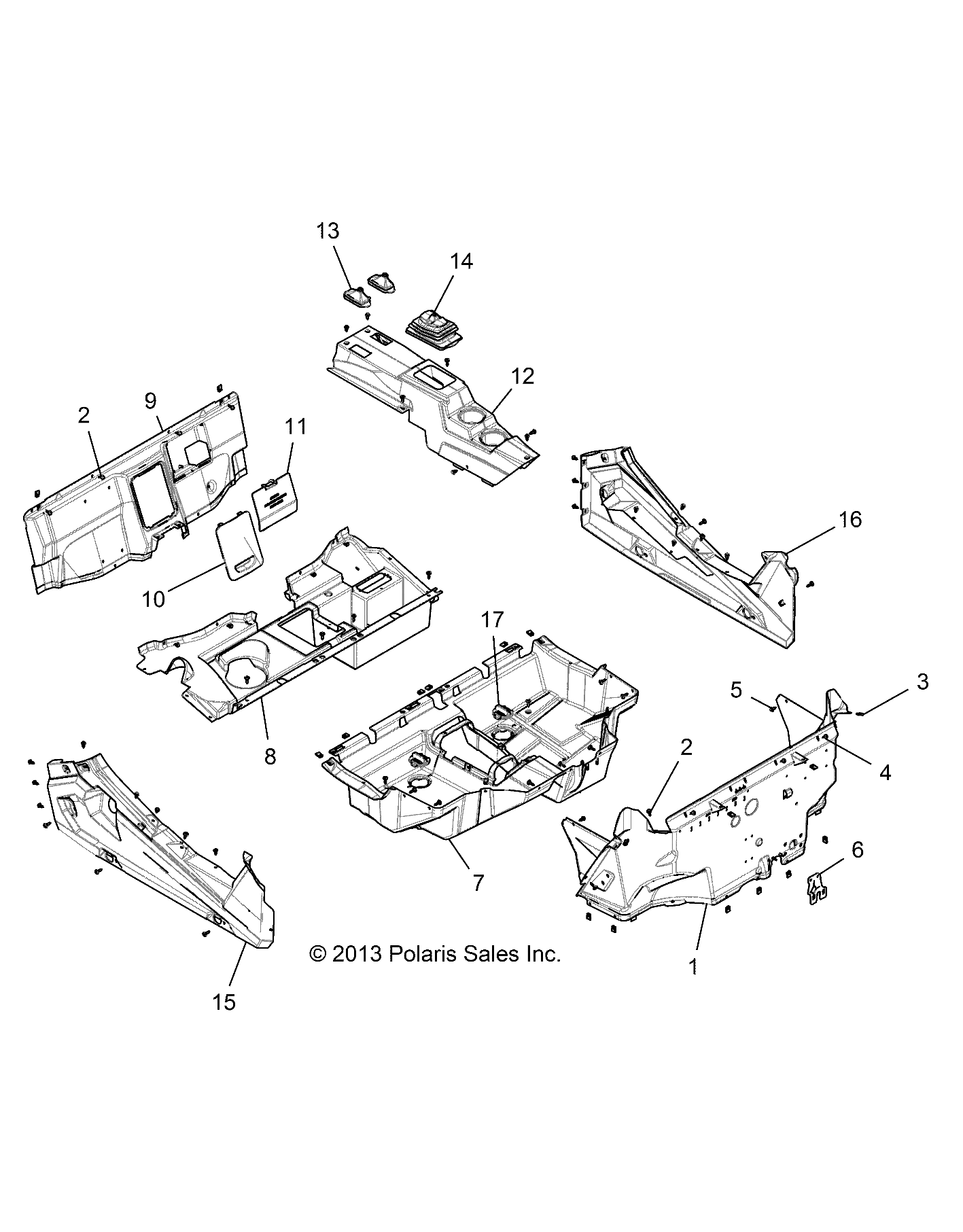 Part Number : 5439775-070 ROCKER RH BLK