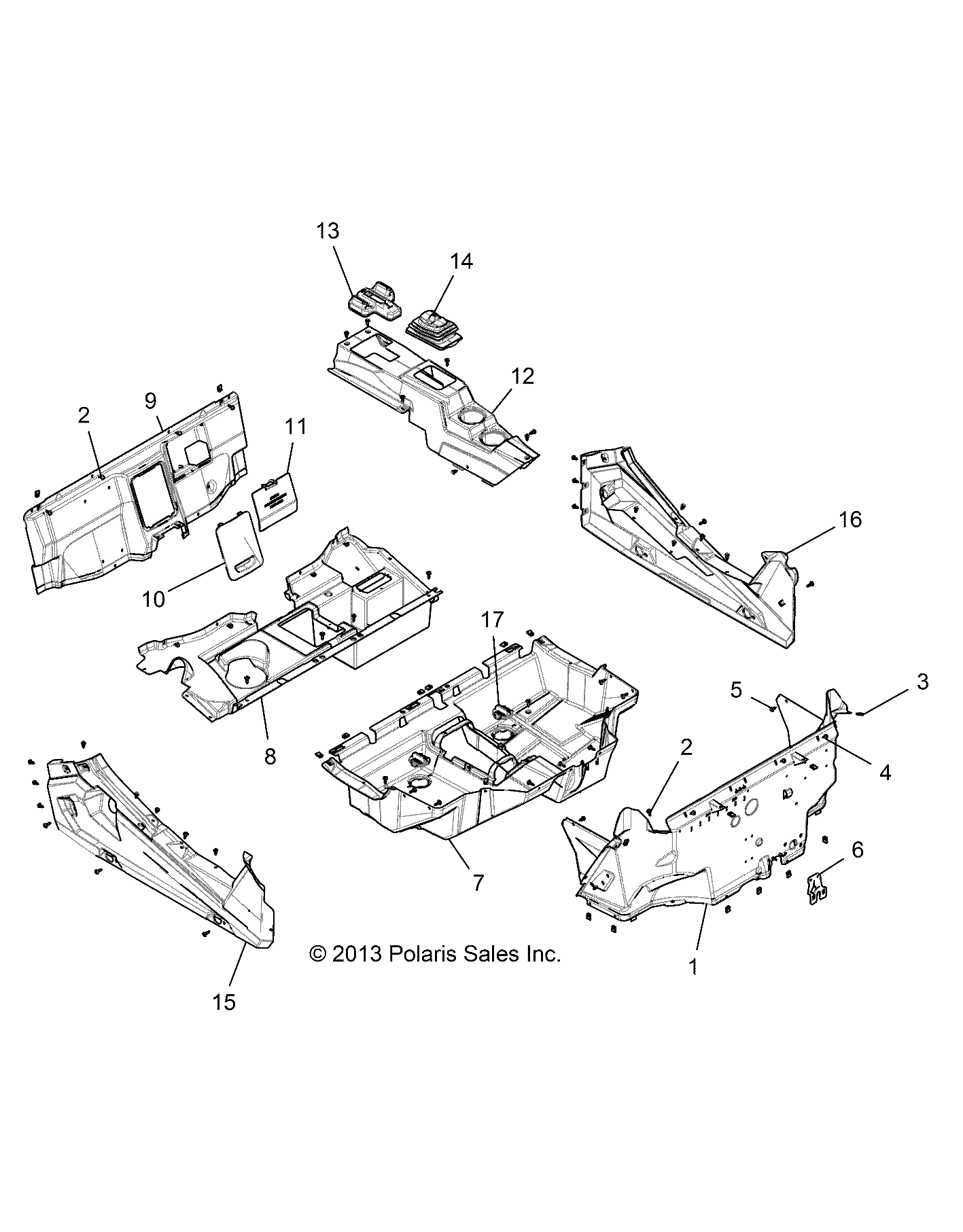 Part Number : 5451096-070 ROCKER RH BLK