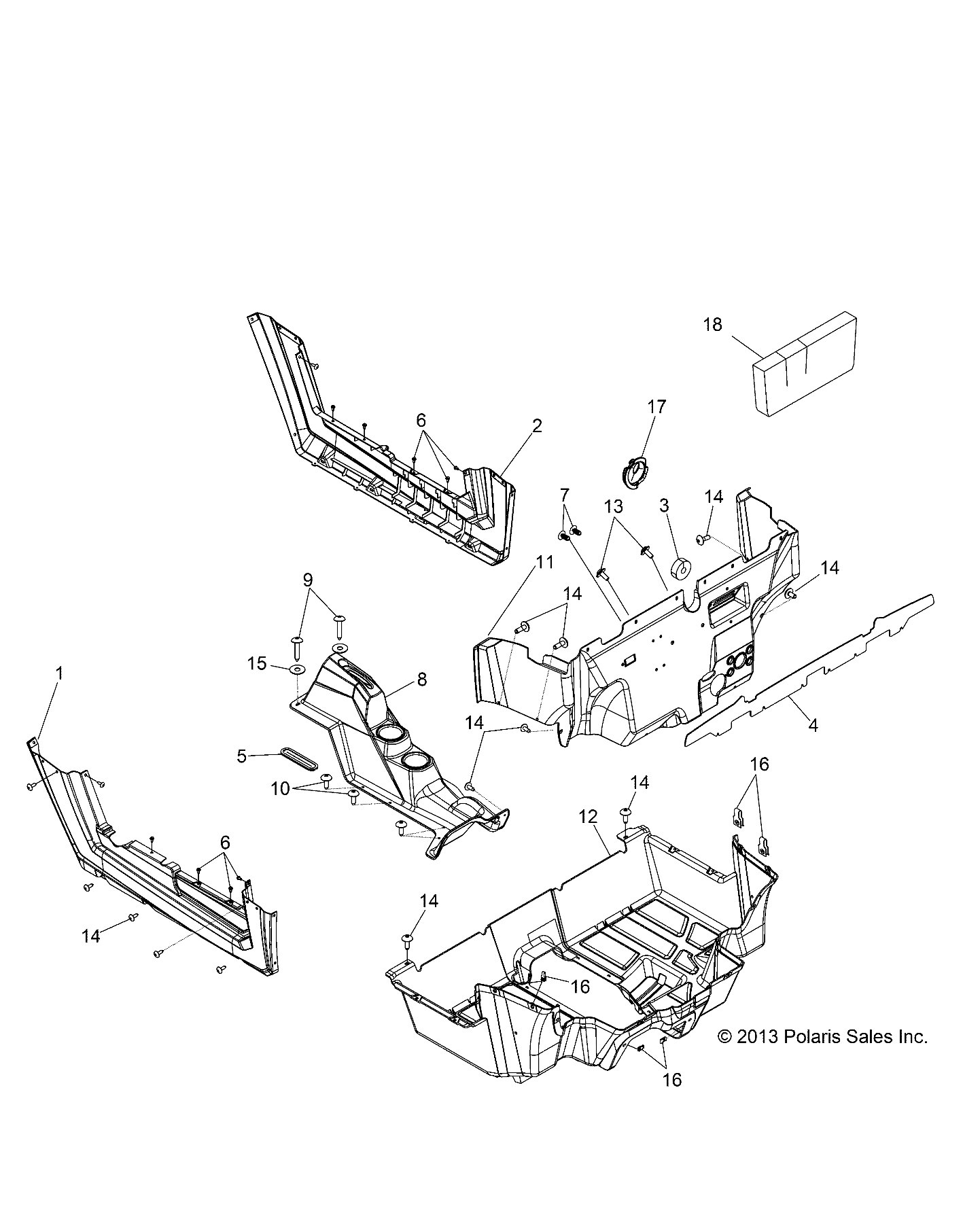 Part Number : 5813969 FOAM-CONSOLE LOWER LH