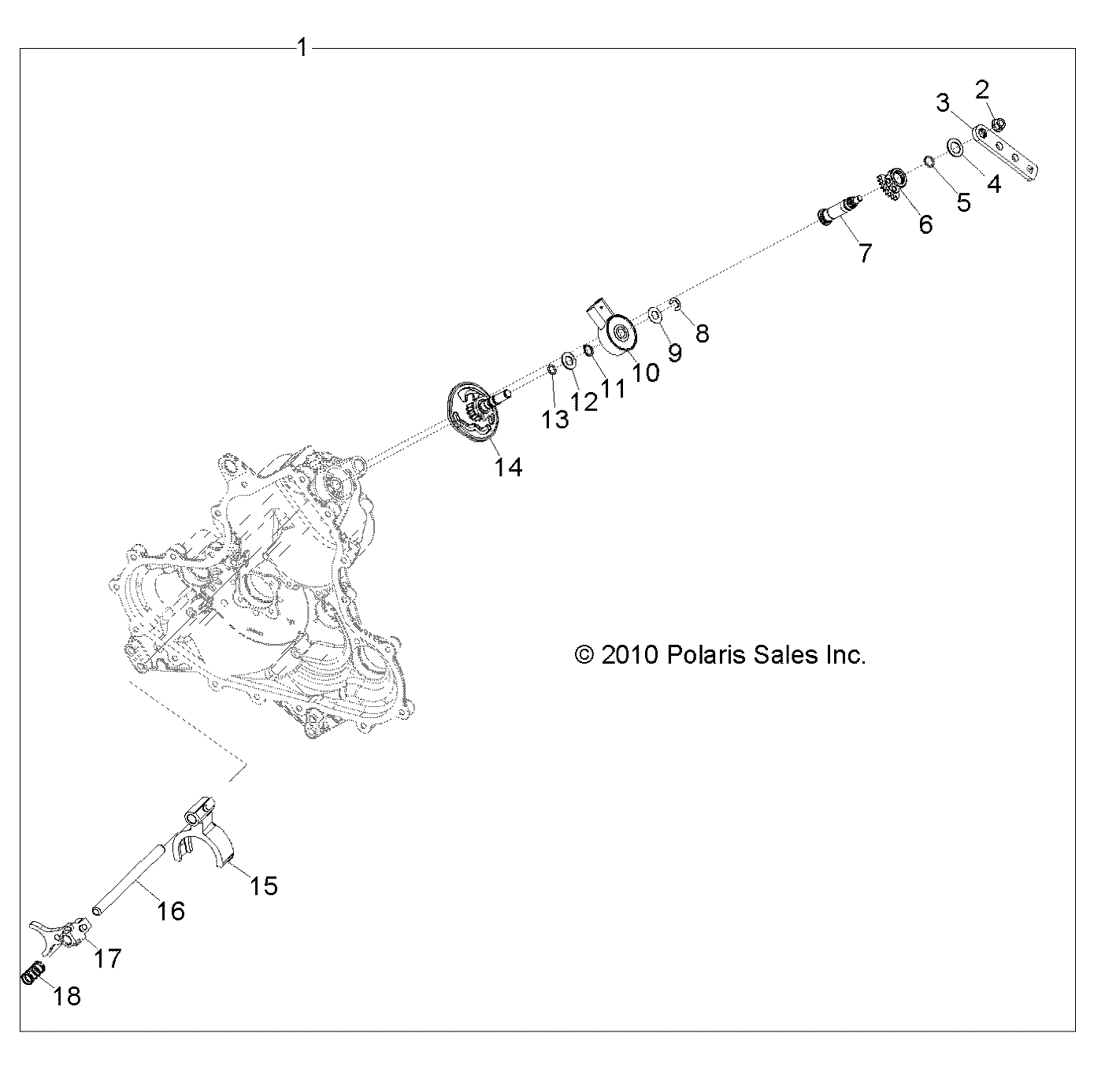 Part Number : 3235244 SWITCH SHAFT SUBASSEMBLY