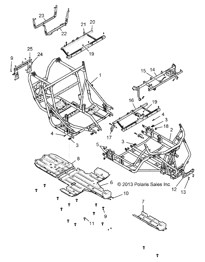 Part Number : 5450568-070 SKID PLATE  REAR