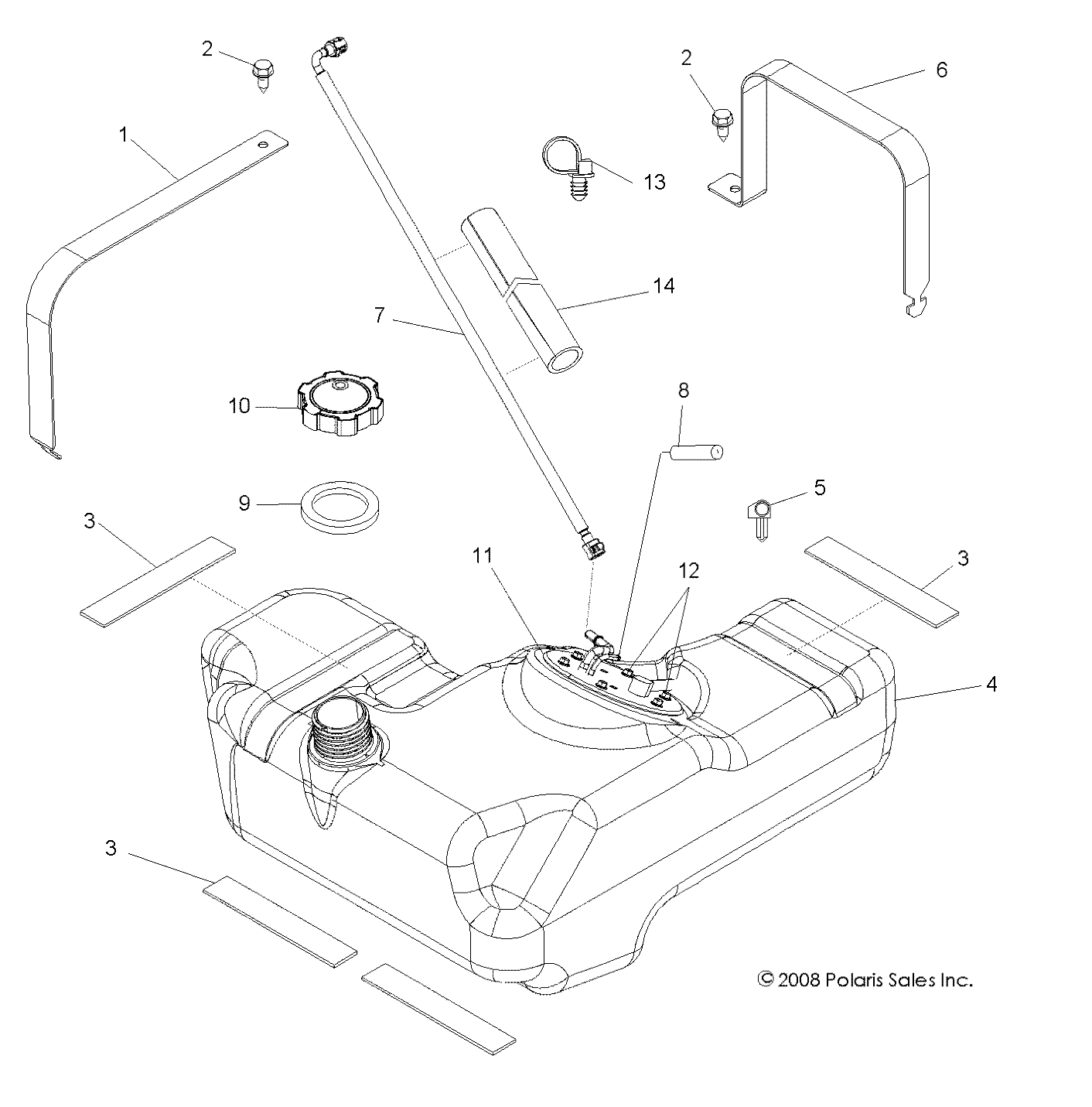 Foto diagrama Polaris que contem a peça 5413664