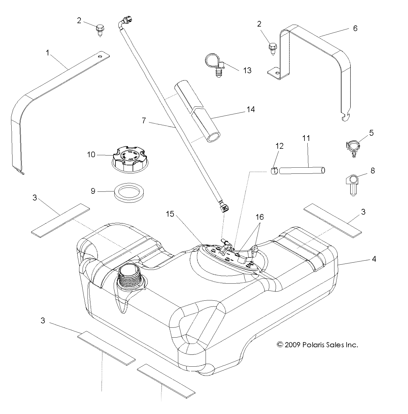 Part Number : 5253843 BRKT-TANK FRONT