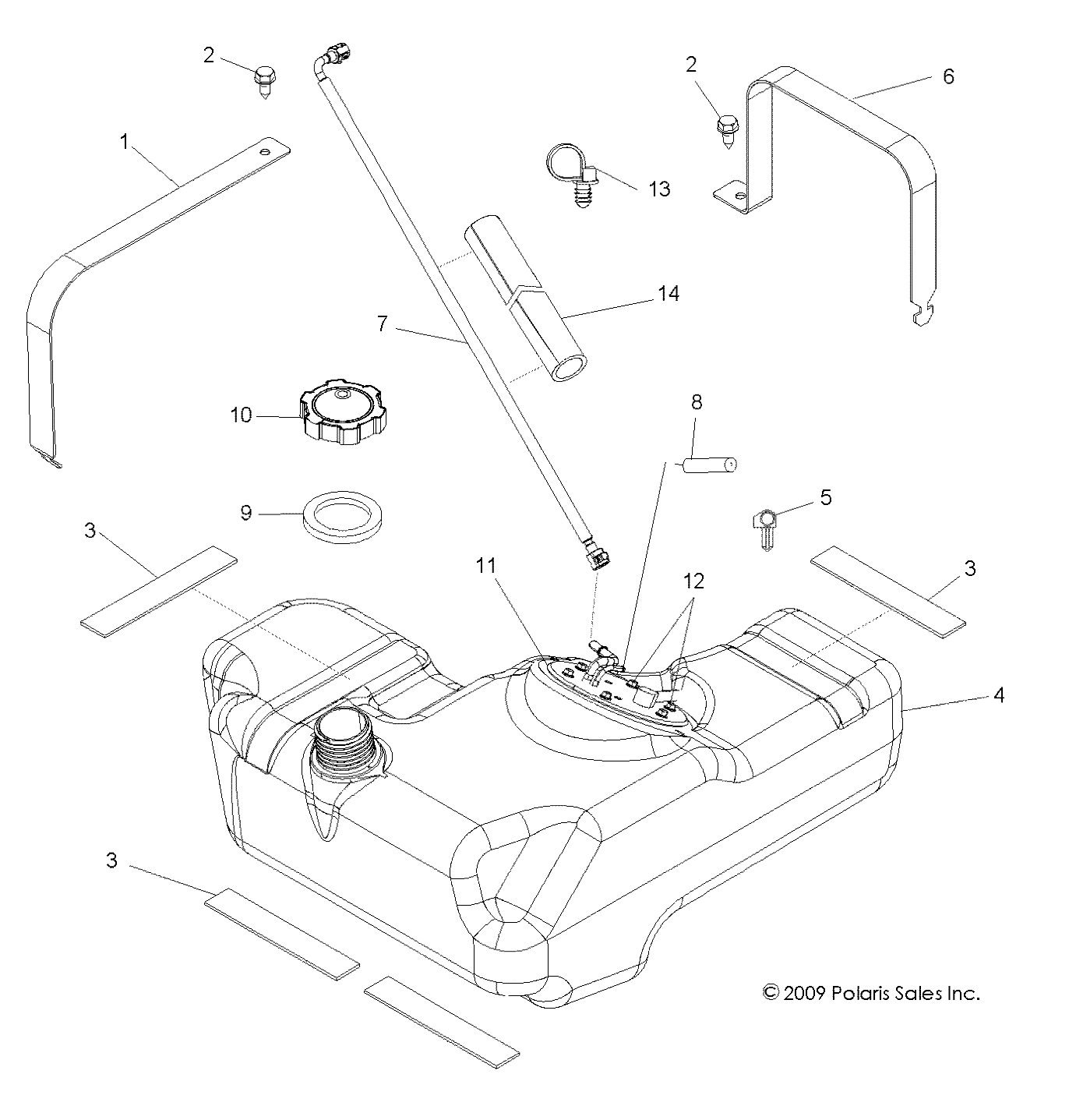 Foto diagrama Polaris que contem a peça 5437631