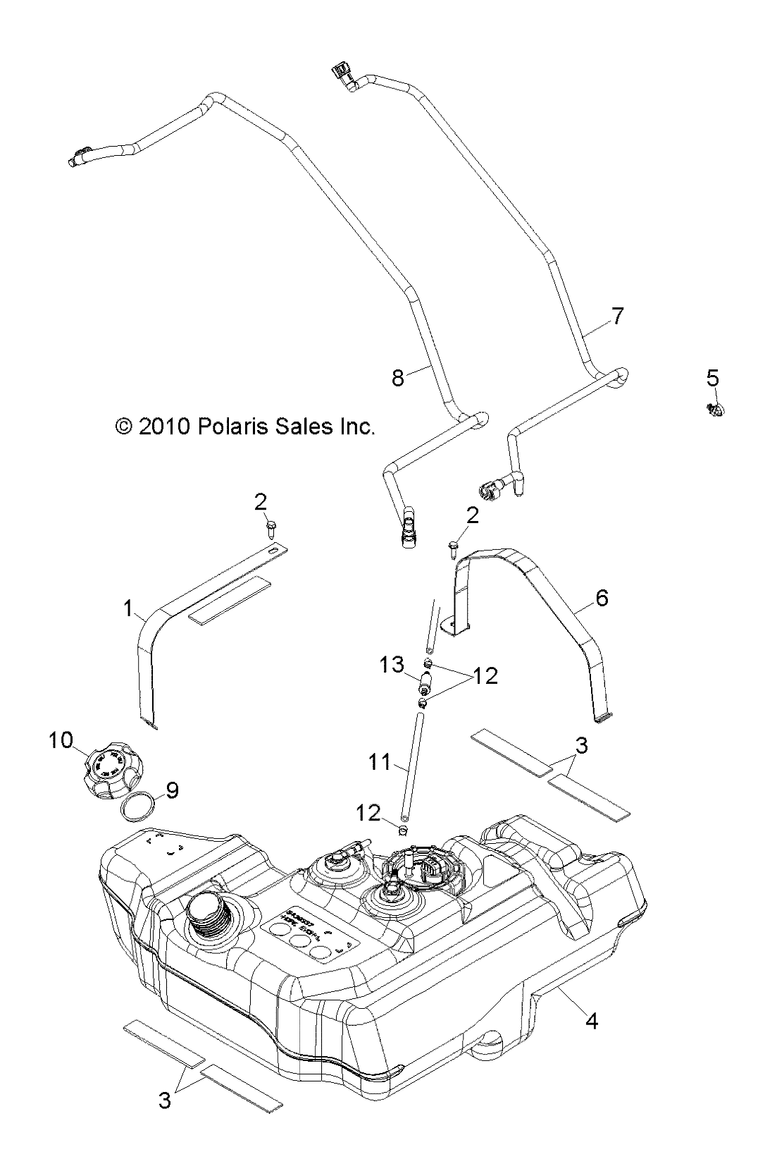 Part Number : 2521177 IN LINE FUEL FILTER