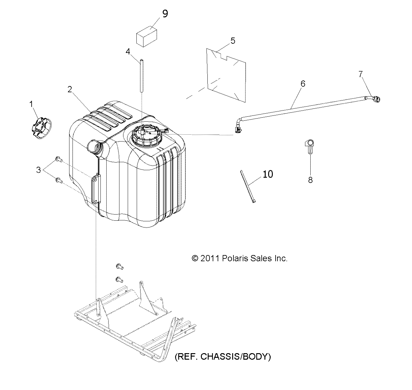 Foto diagrama Polaris que contem a peça 8360054-66