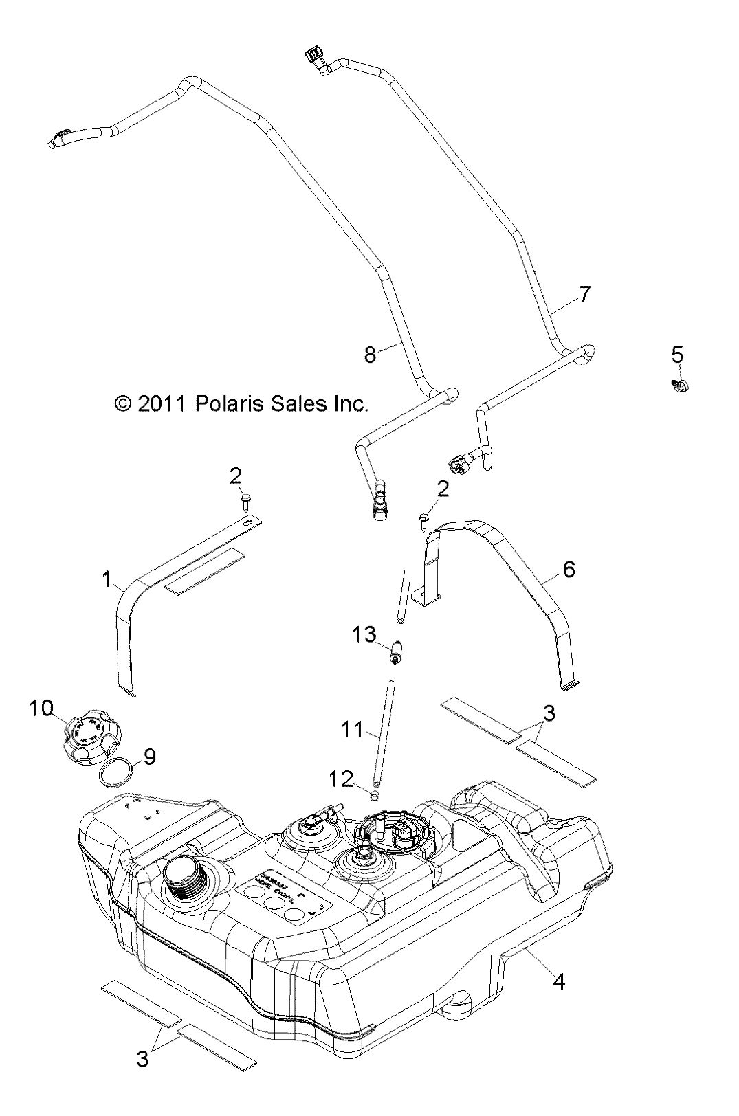 Part Number : 2521202 FUEL TANK ASSEMBLY