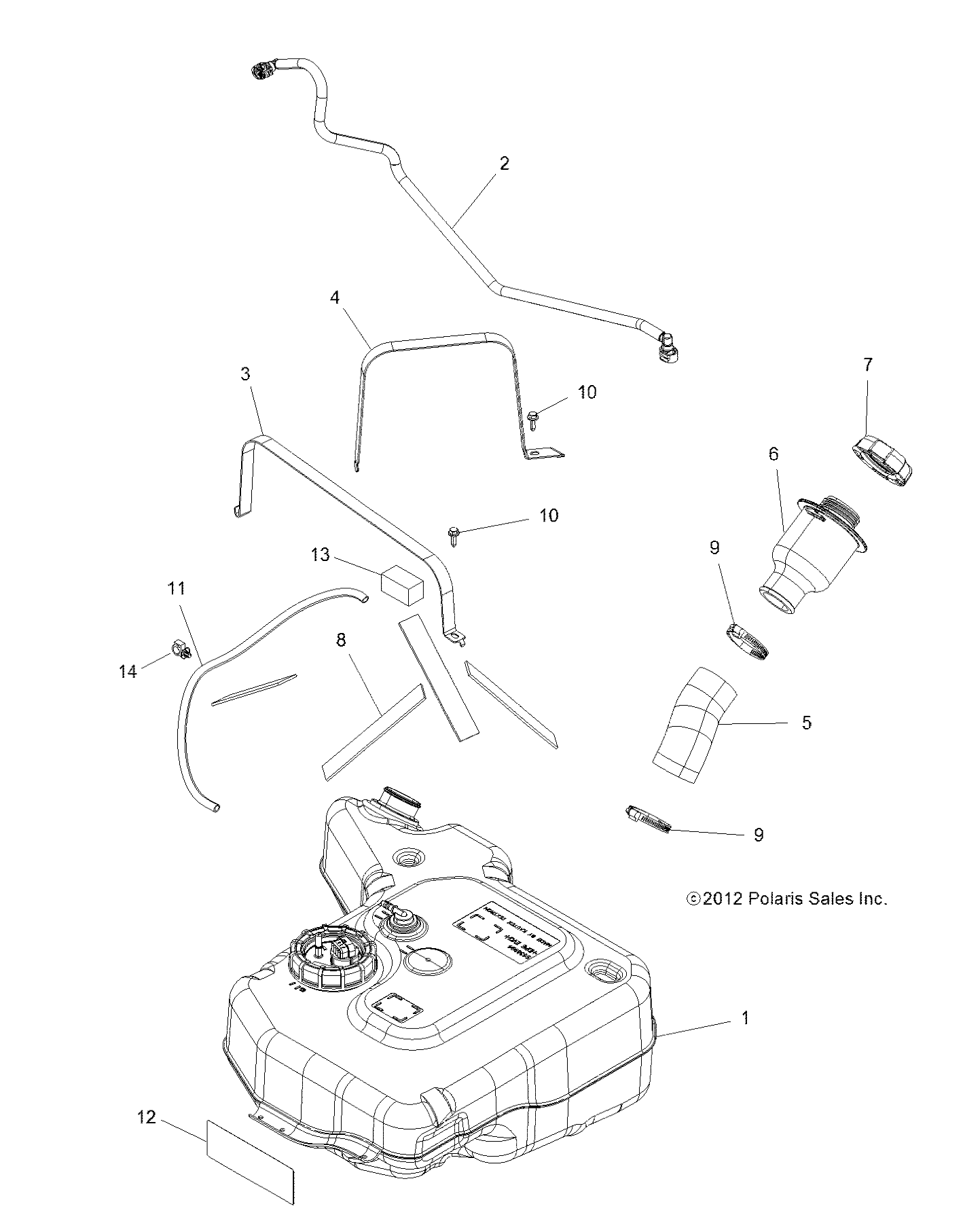 Part Number : 5414548 FUEL FILL HOSE