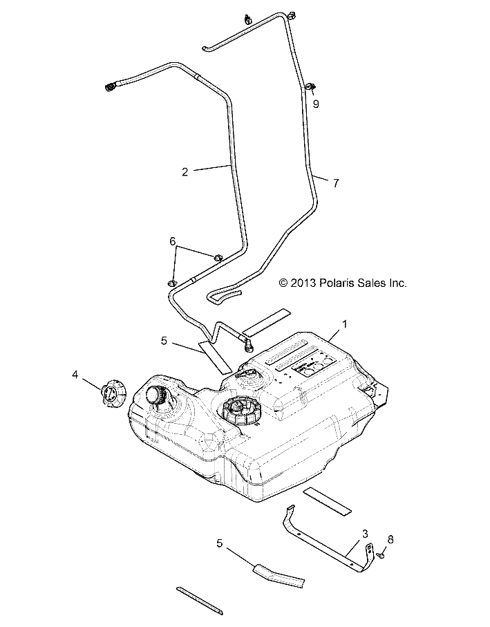 Part Number : 5257290-329 STRAP-FUEL TANK BLK