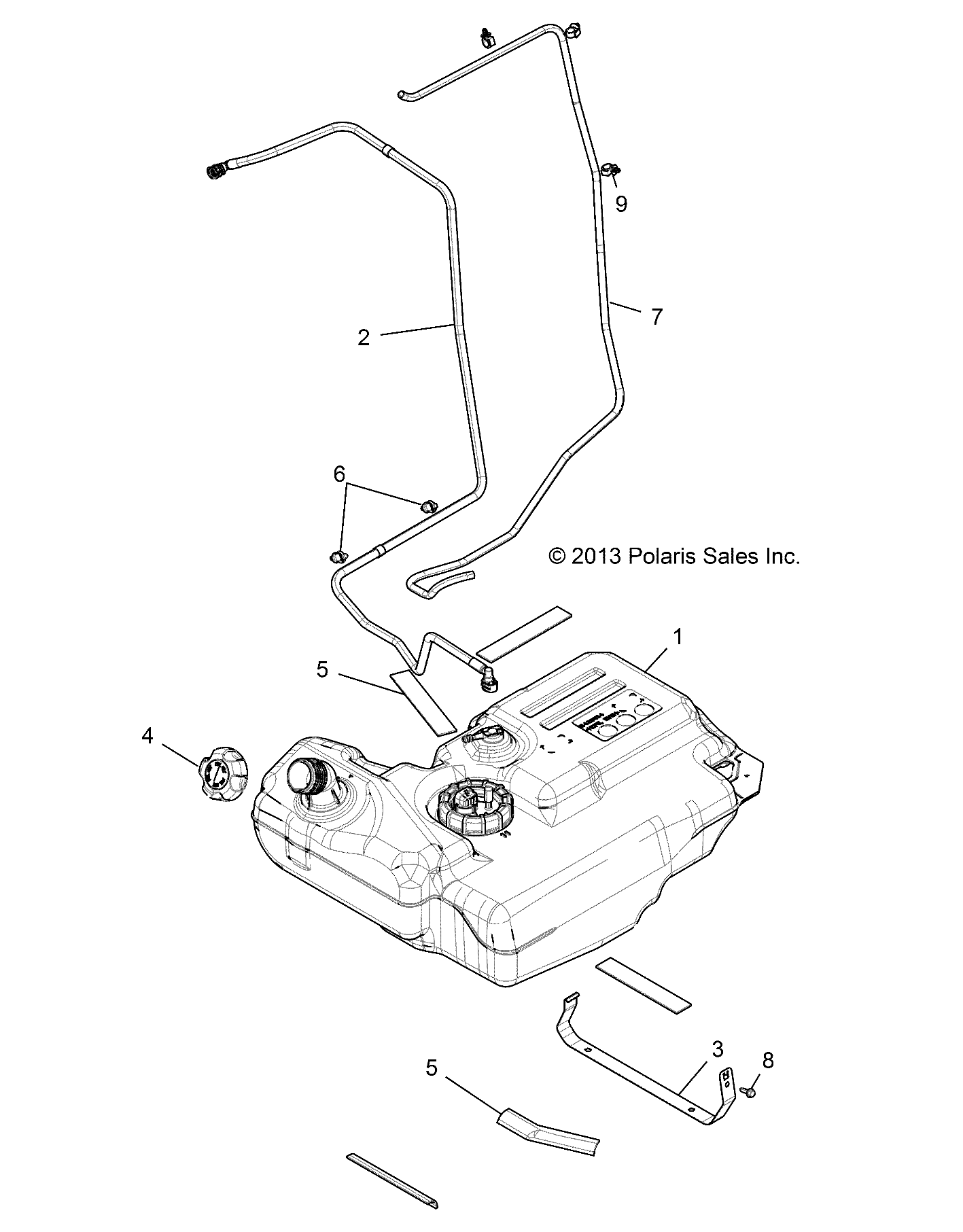 Part Number : 2635544 FUEL TANK ASSEMBLY  RZR