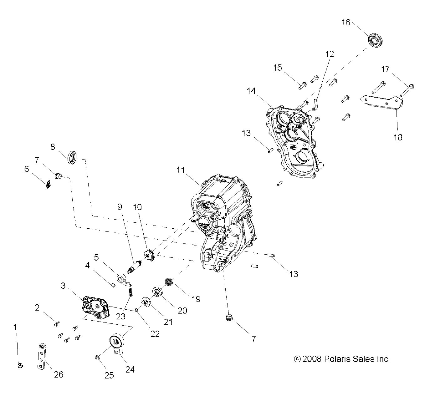 Foto diagrama Polaris que contem a peça 3233842