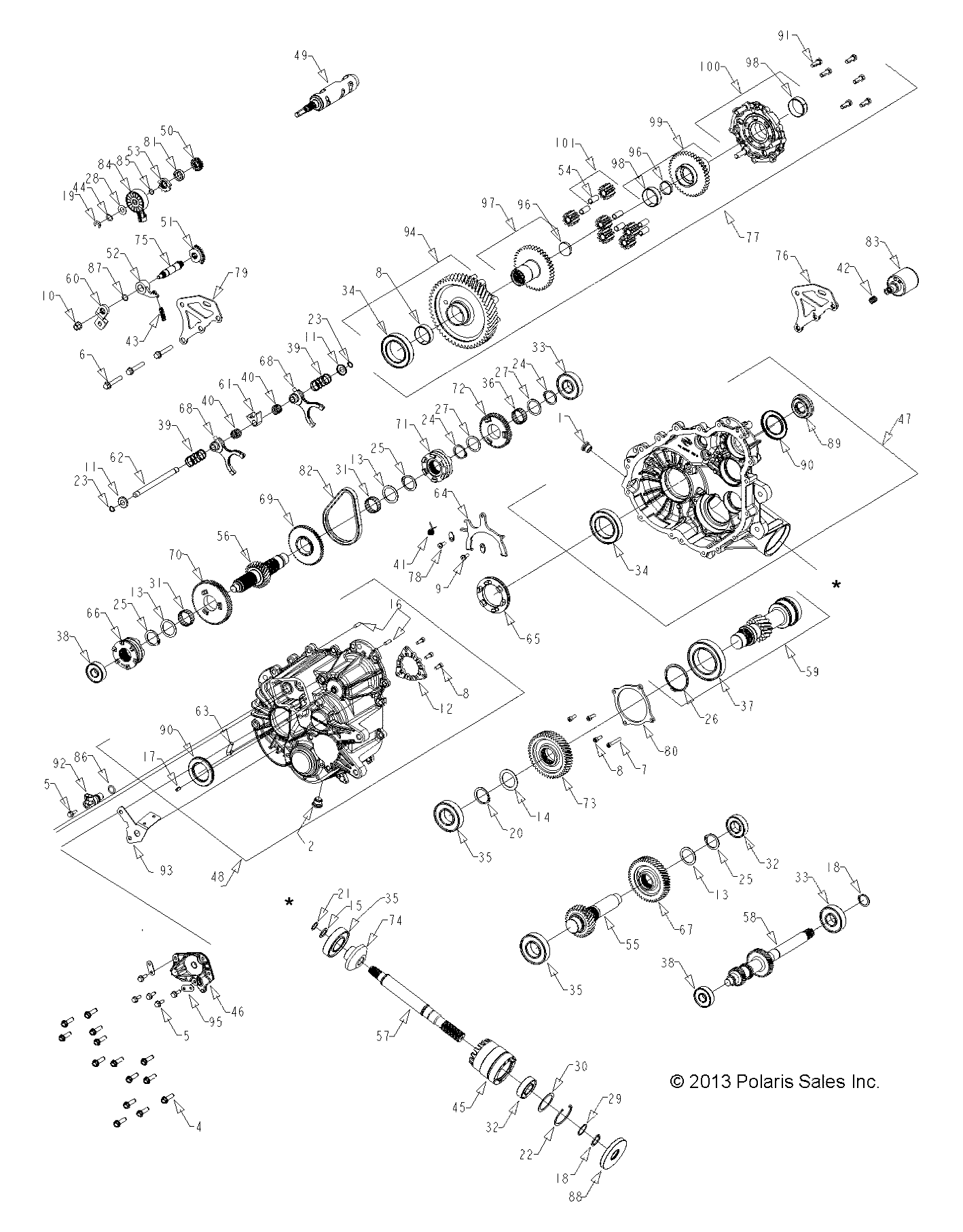 Part Number : 1333469 GEARCASE ASSEMBLY  570