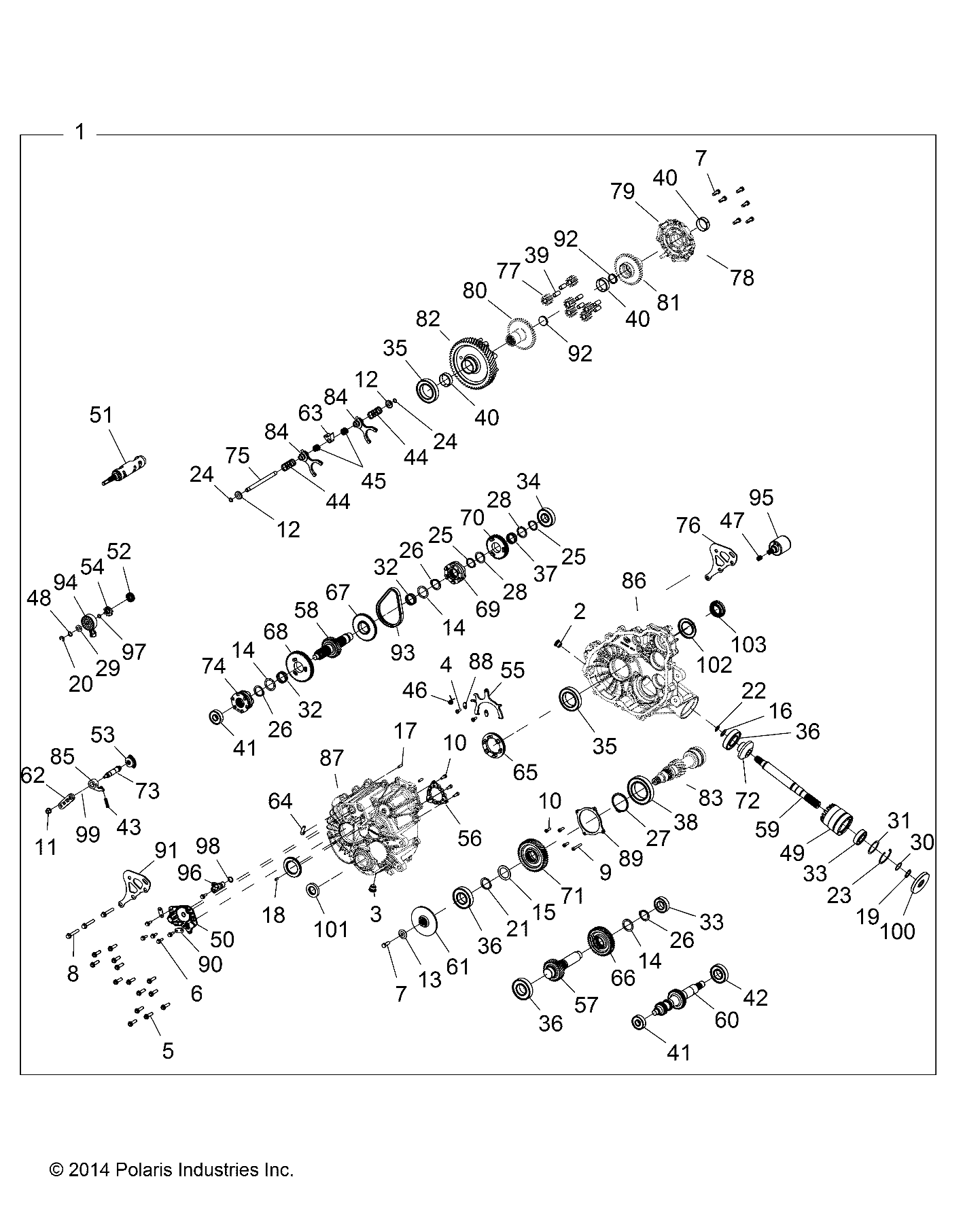 Foto diagrama Polaris que contem a peça 3235492