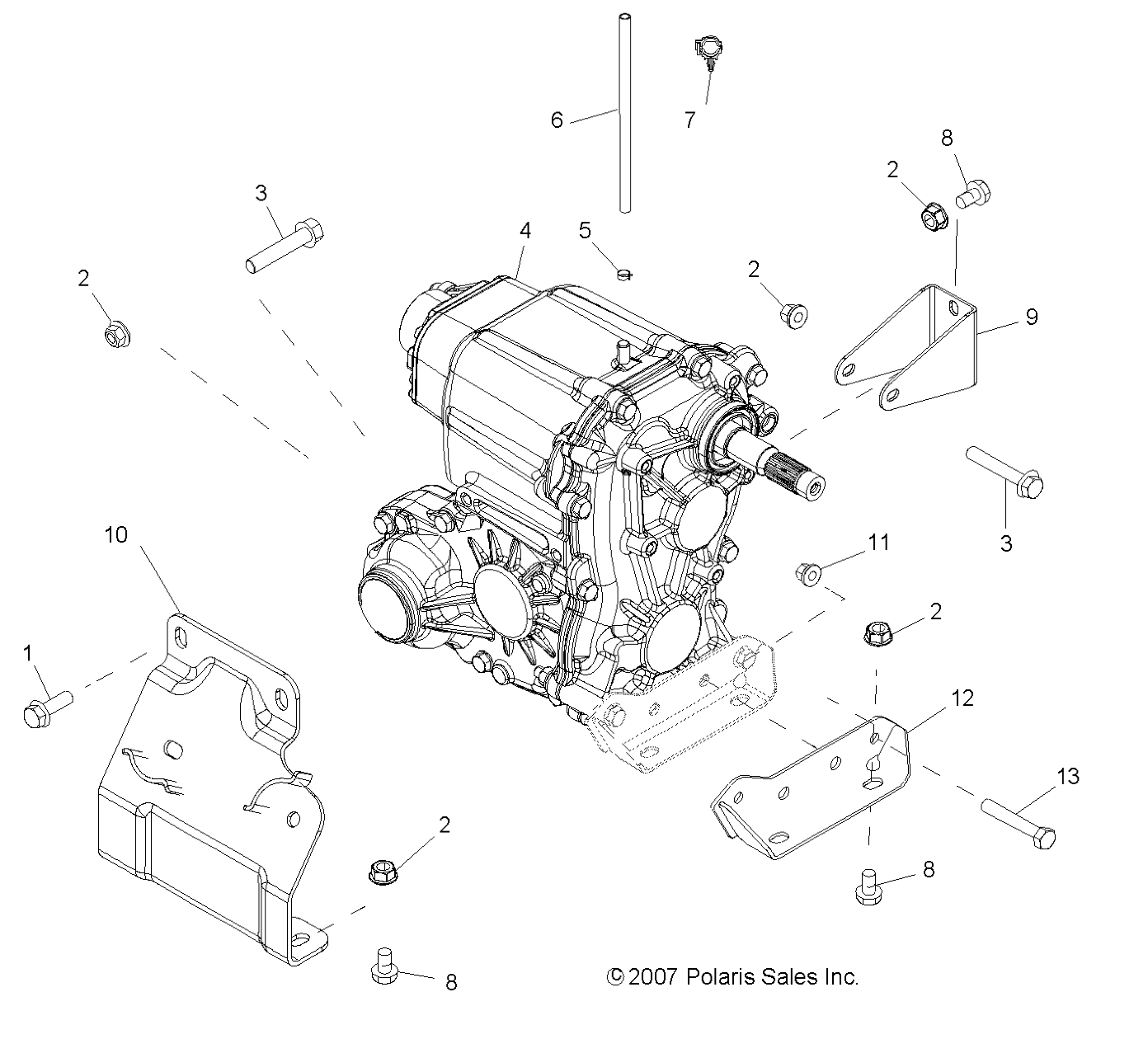 Part Number : 1332357 ASM-GEARCASE MAIN 2X4