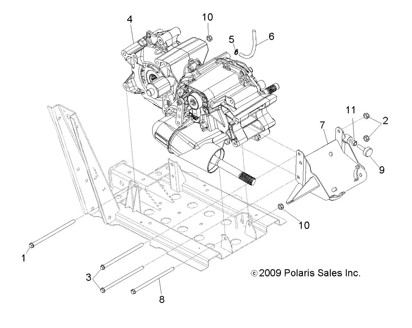 Part Number : 1332859 MAIN GEARCASE ASSEMBLY