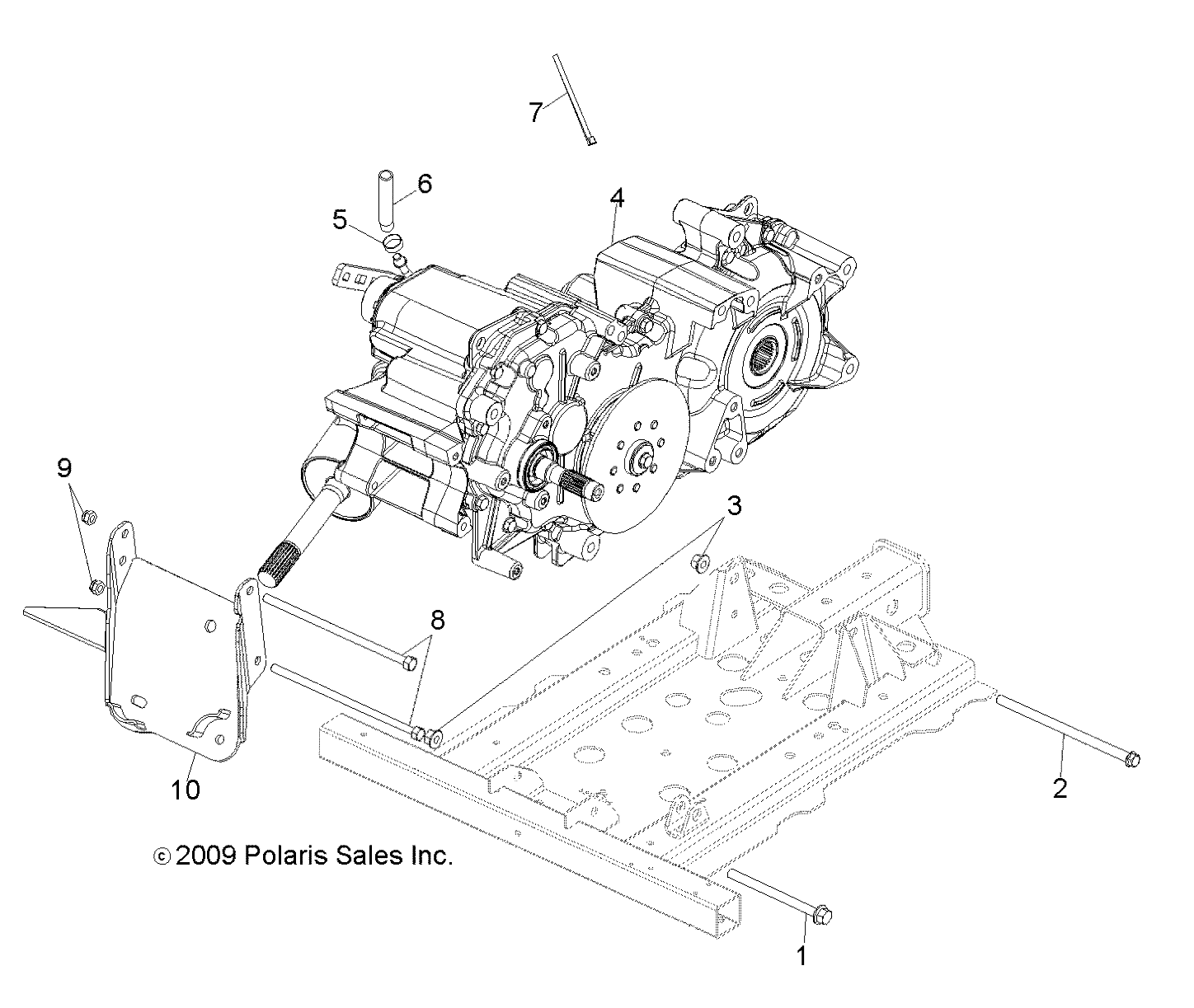 Part Number : 1332872 MAIN GEARCASE ASSEMBLY