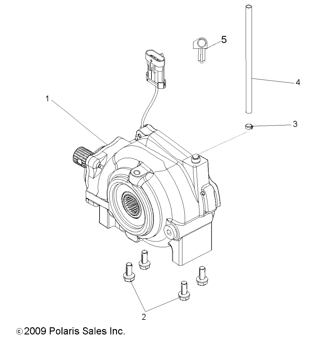 Part Number : 1332803 GEARCASE ASSEMBLY  FRONT  RIGH