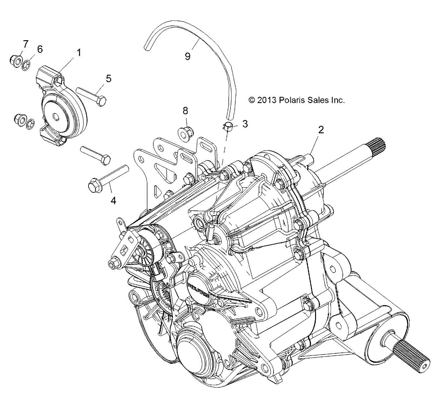 Part Number : 1333145 GEARCASE ASSEMBLY