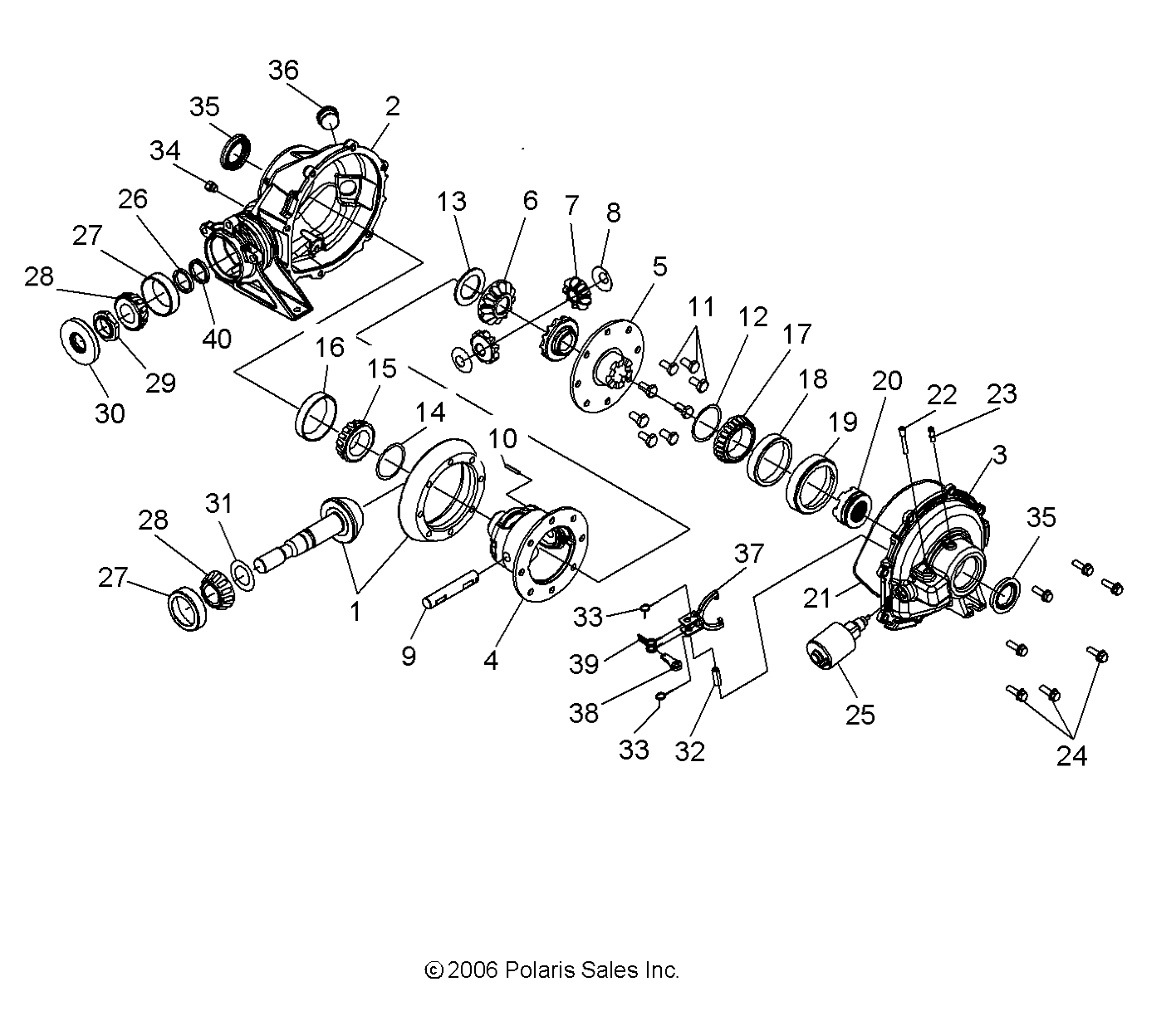 Foto diagrama Polaris que contem a peça 1332356