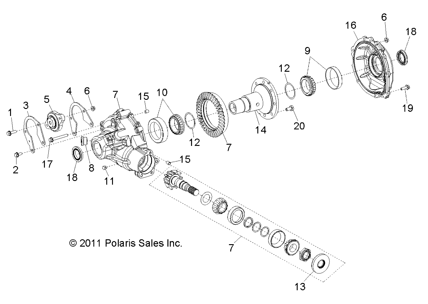 Foto diagrama Polaris que contem a peça 3234501