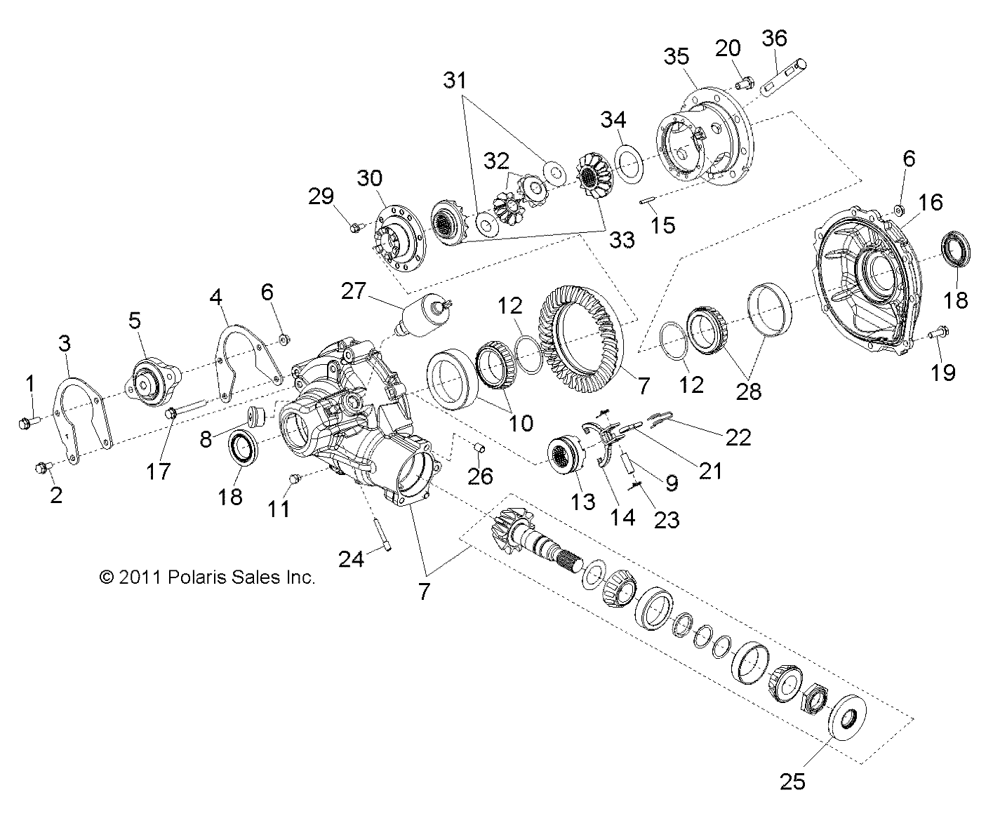 Foto diagrama Polaris que contem a peça 3234884