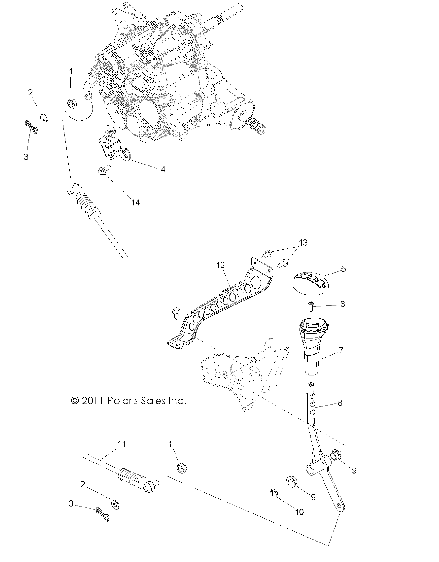 Foto diagrama Polaris que contem a peça 7081620