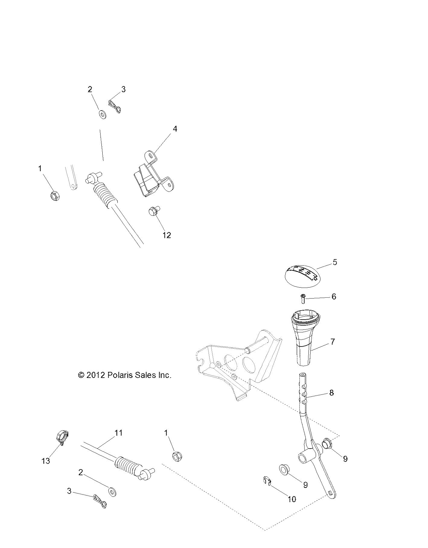 Part Number : 1019511 CABLE SHIFT BRACKET