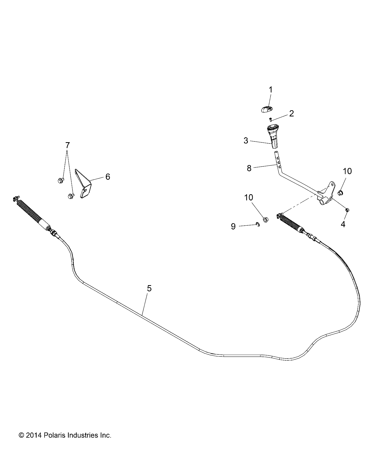 Foto diagrama Polaris que contem a peça 7082474