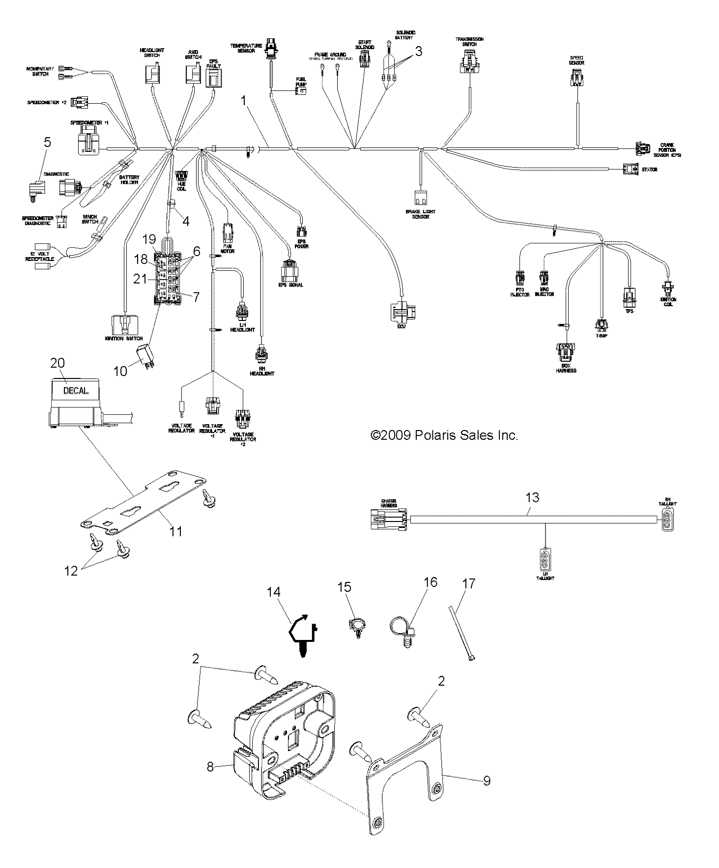 Part Number : 2878496 ENGINE TEMP HARNESS KIT