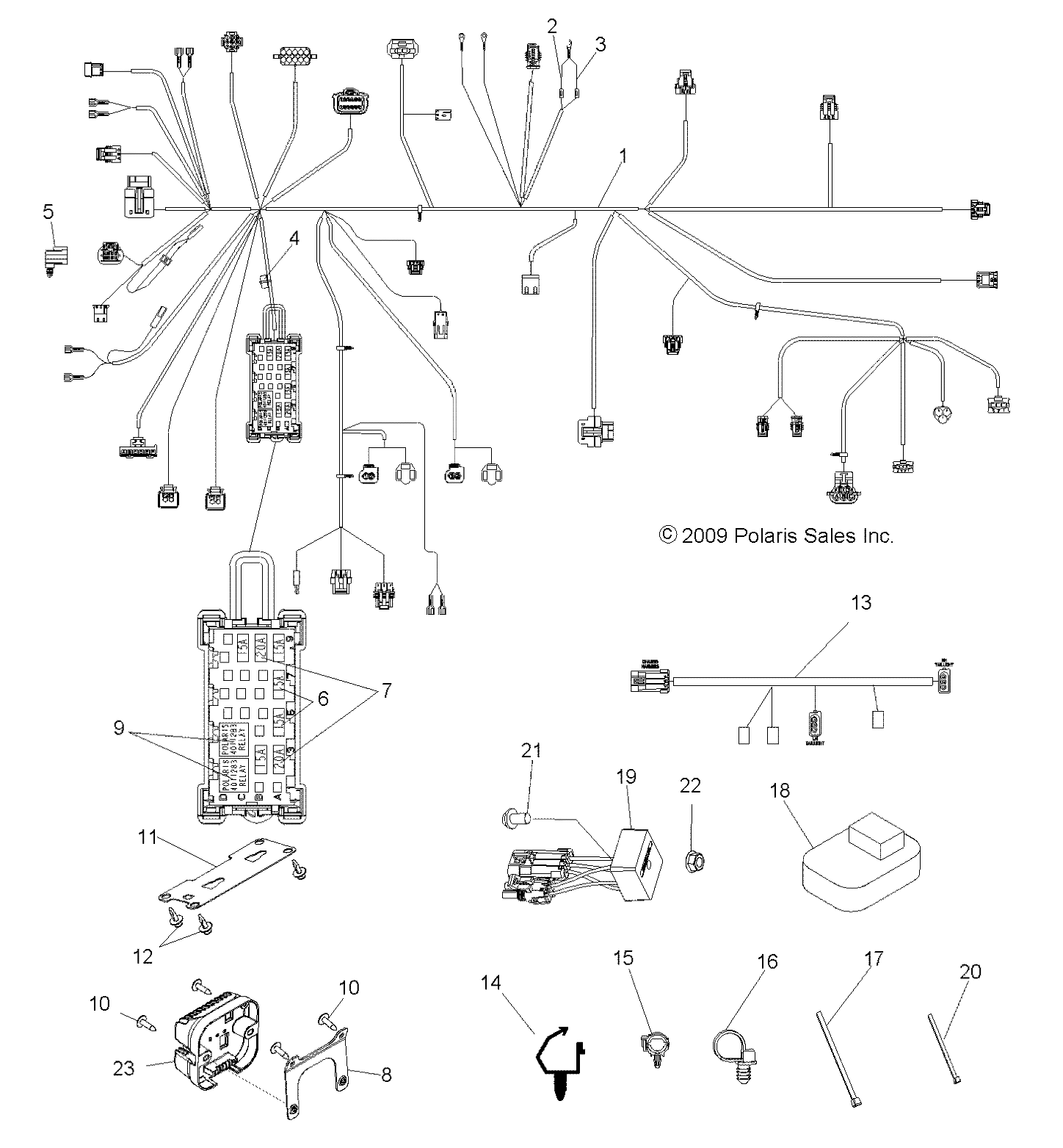 Part Number : 2411393 HARNESS-BOX