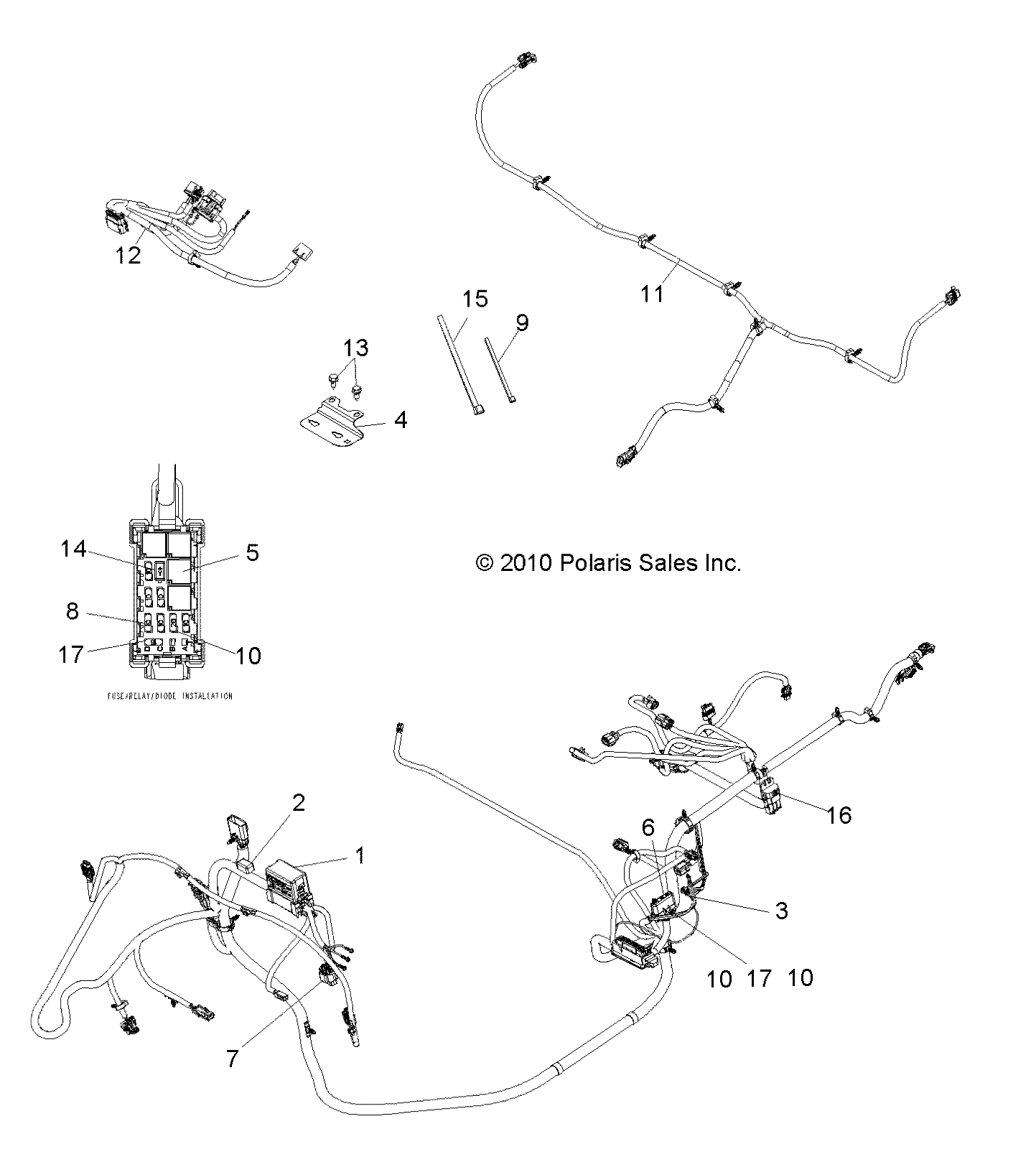 Part Number : 2411525 CHASSIS HARNESS