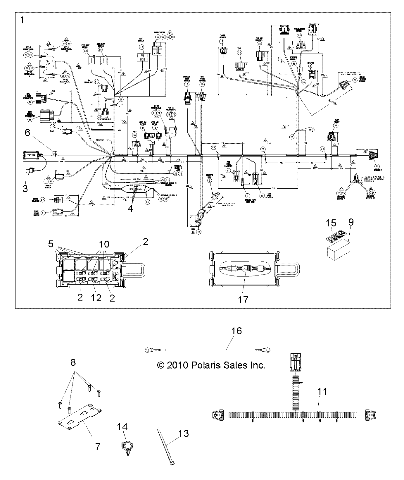 Part Number : 2411644 HARNESS-CHASSIS 4X4 CREW