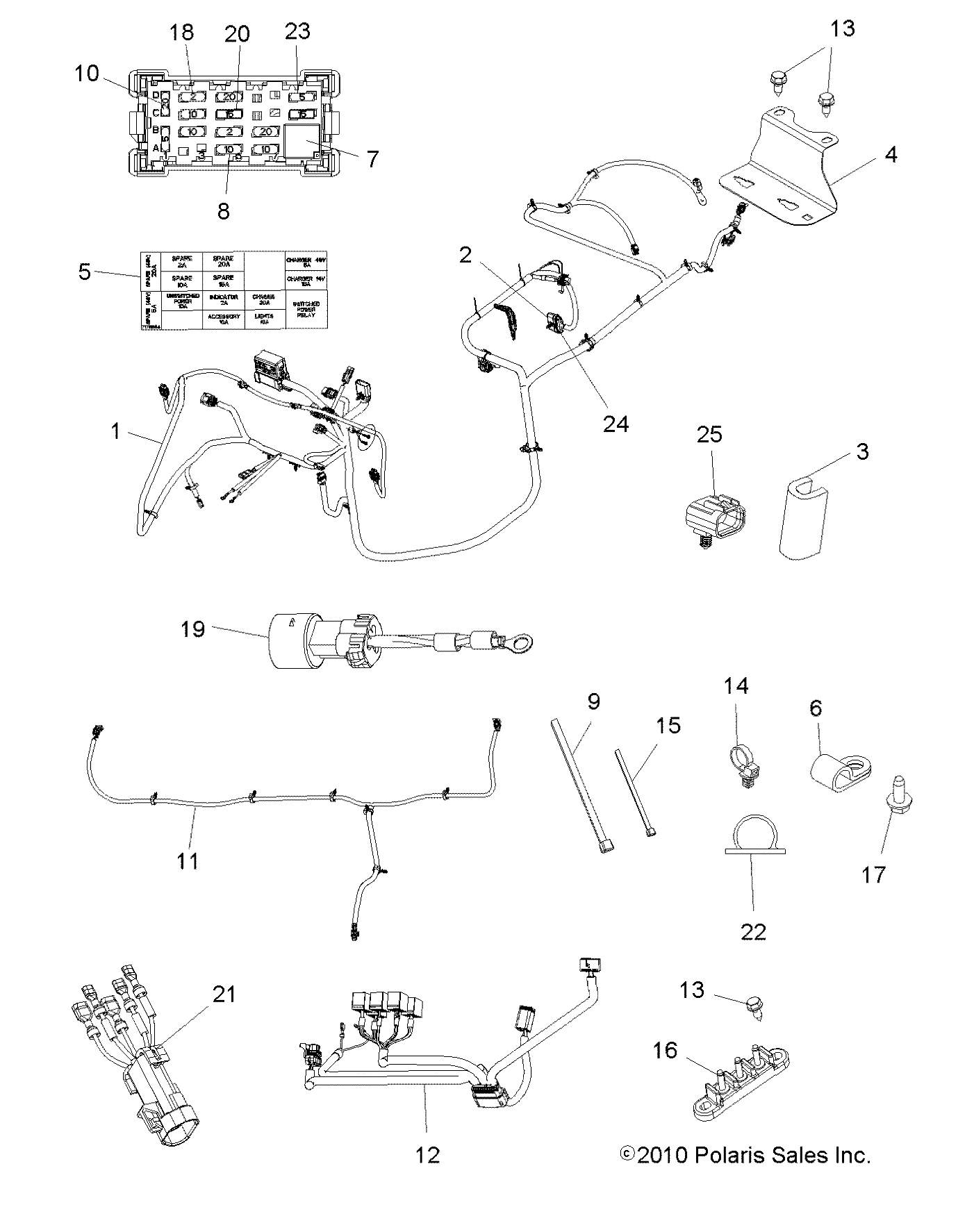 Part Number : 2411607 HARNESS-BOX LSV