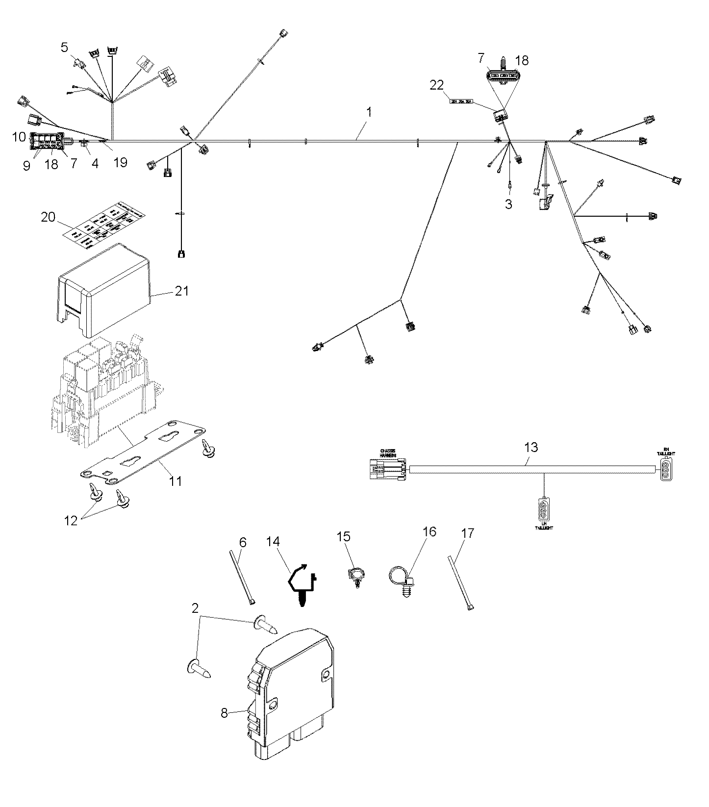 Part Number : 2878506 HARNESS REGULATOR KIT