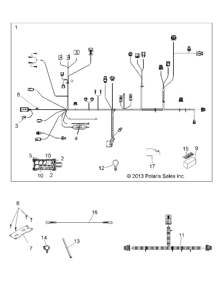 Part Number : 2412593 CHASSIS HARNESS  CREW