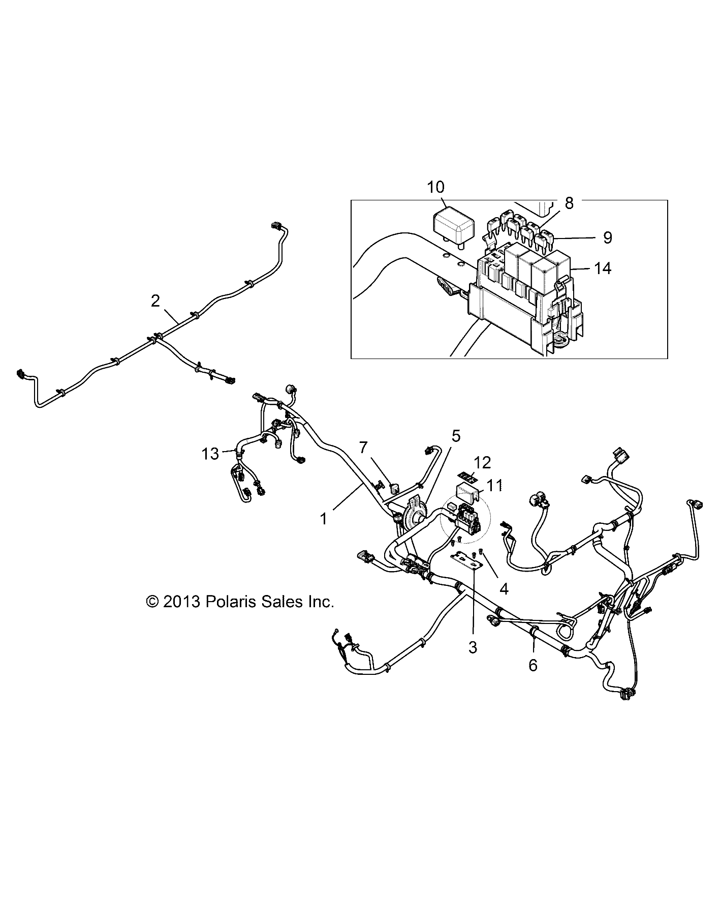 Part Number : 2412547 NON-EPS CHASSIS HARNESS